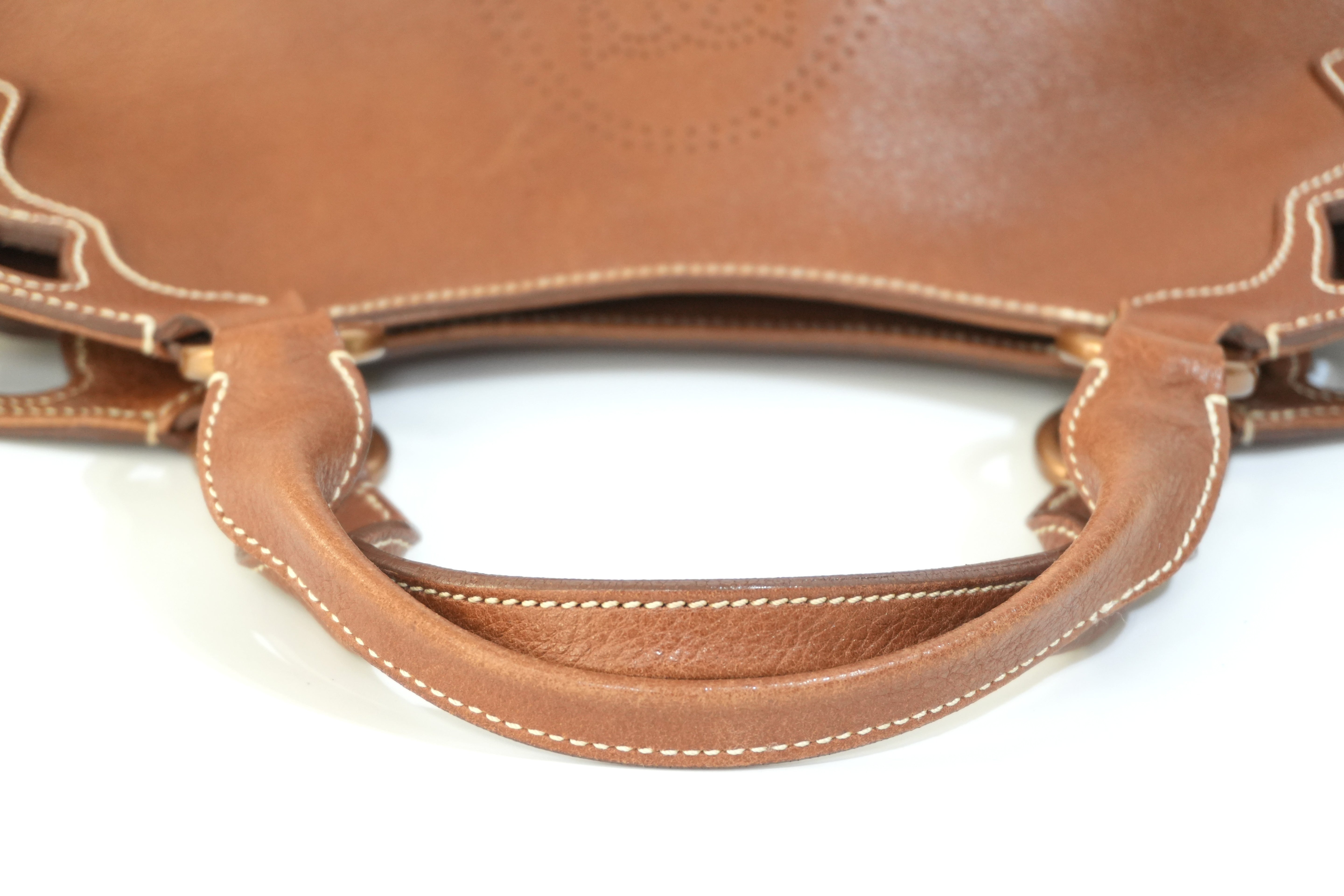 Pre-owned Cartier Marcello Handbag Brown
