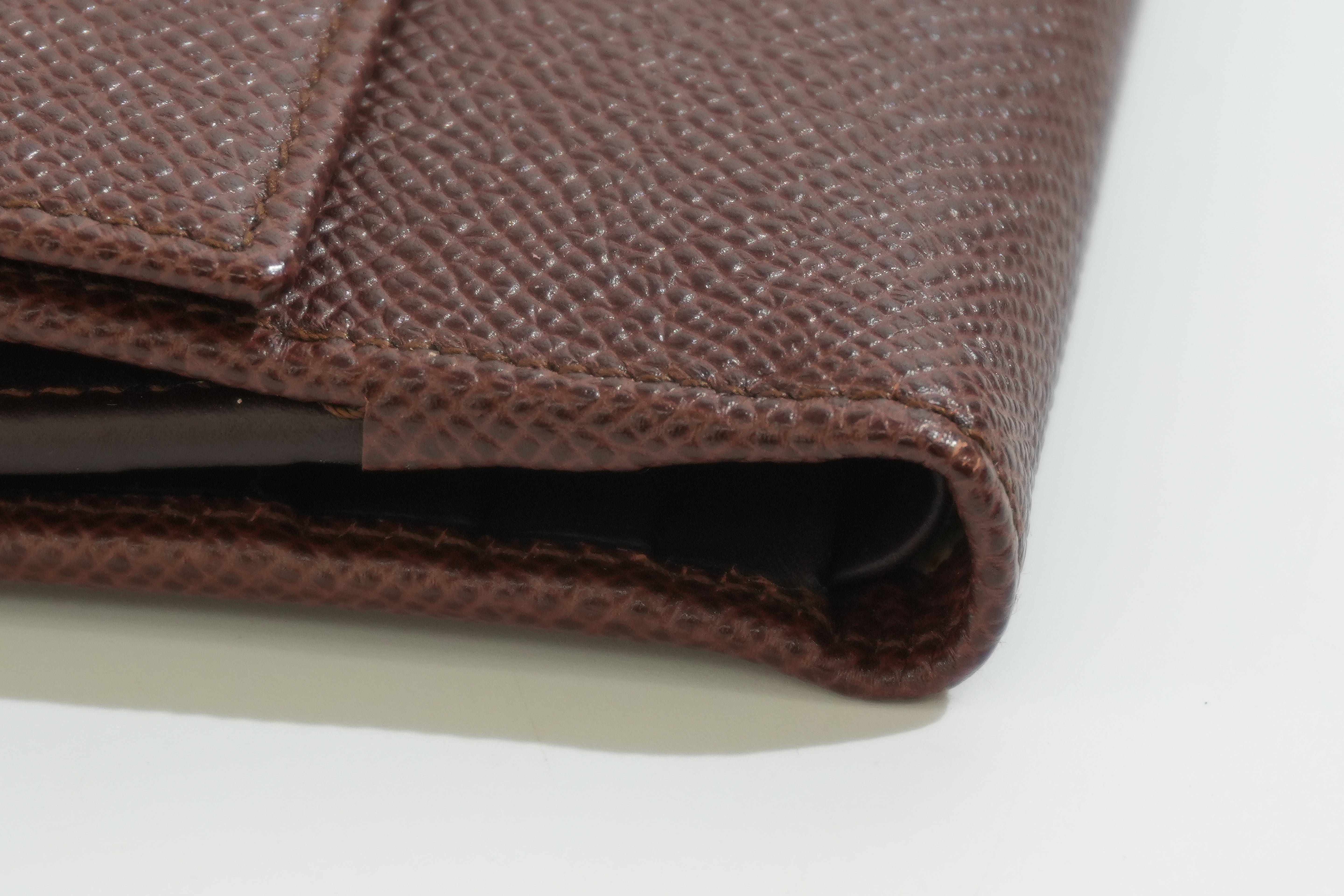 Pre-owned Bulgari Compact Wallet Brown