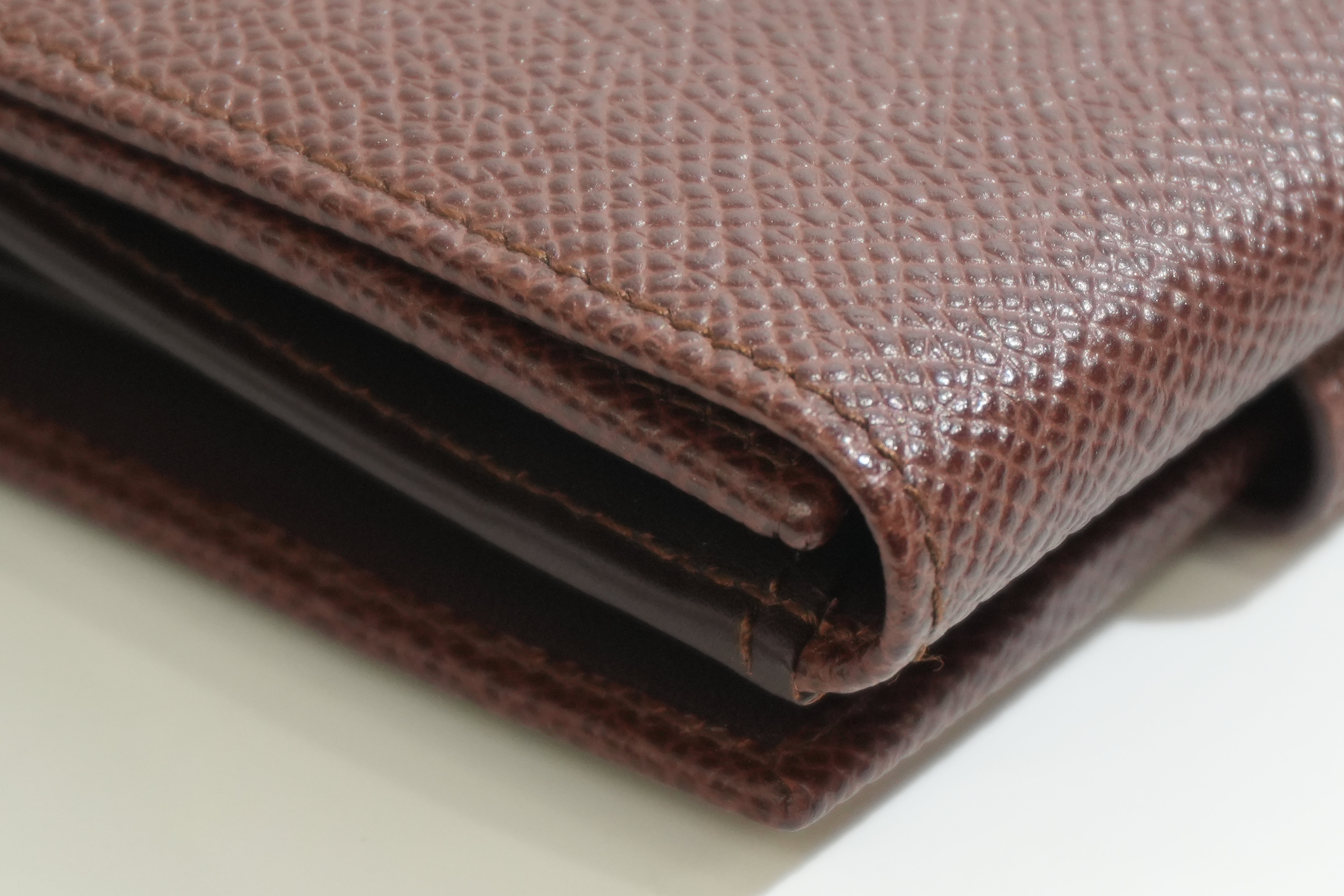 Pre-owned Bulgari Compact Wallet Brown