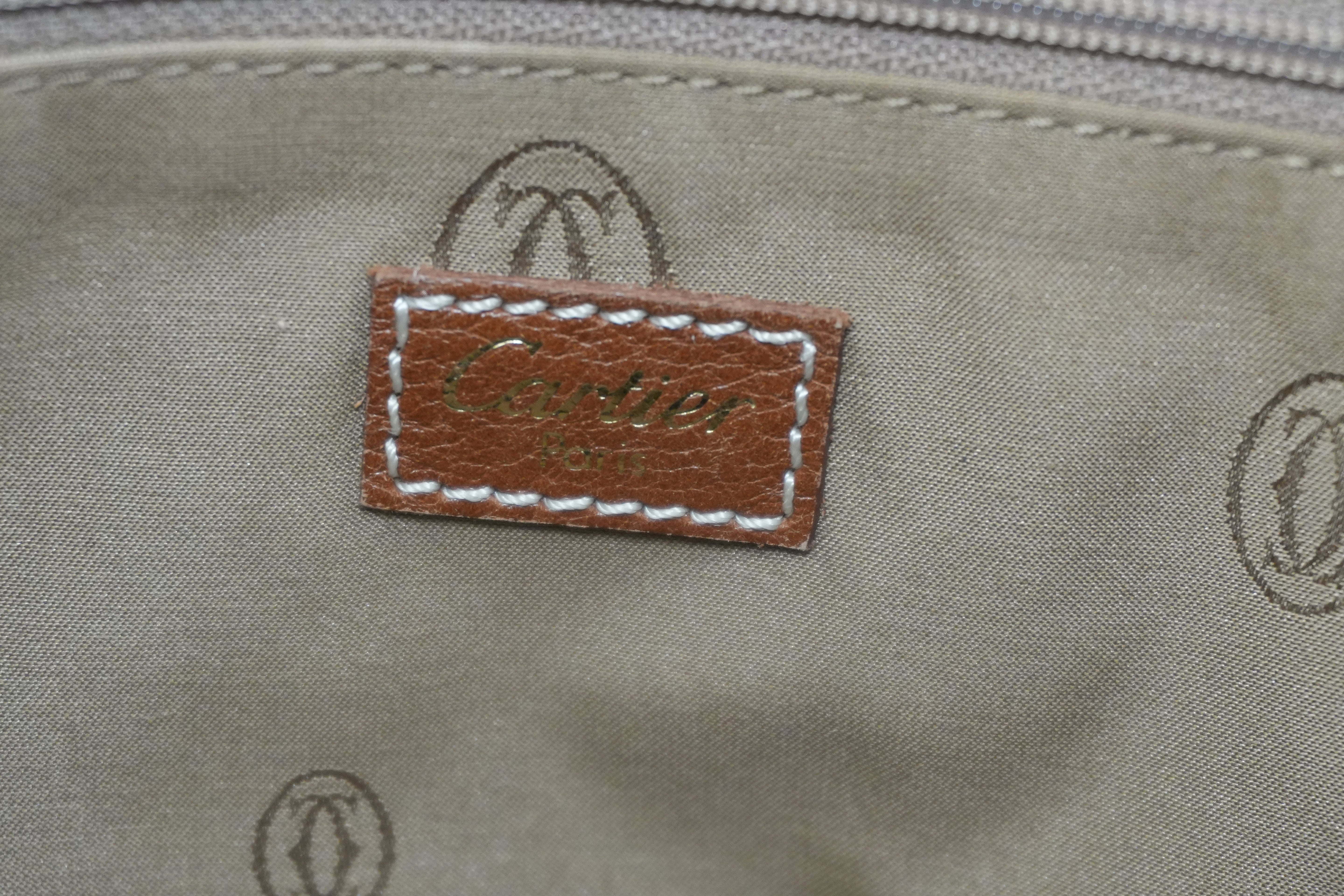 Pre-owned Cartier Leather Tote Bag Brown