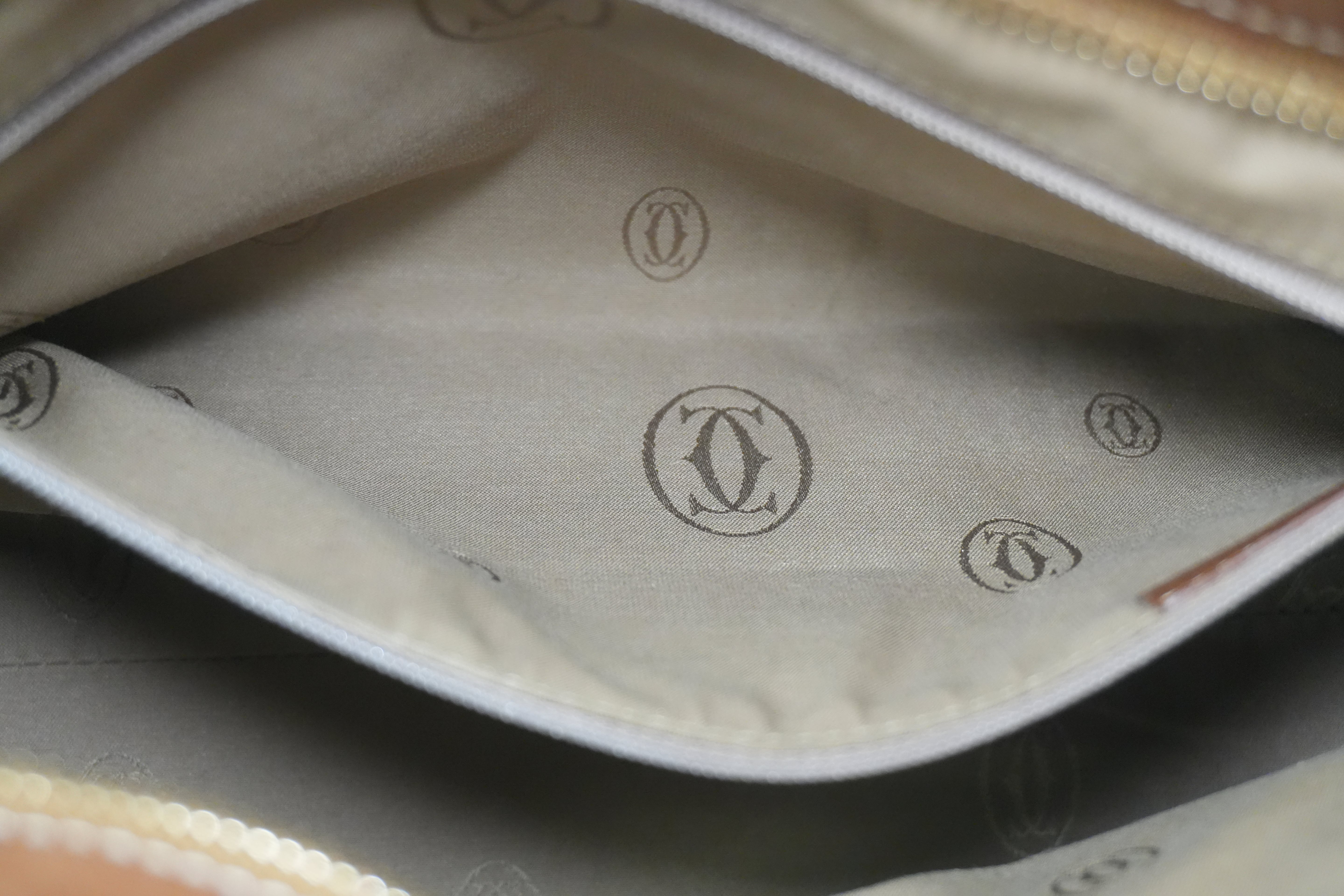 Pre-owned Cartier Leather Tote Bag Brown