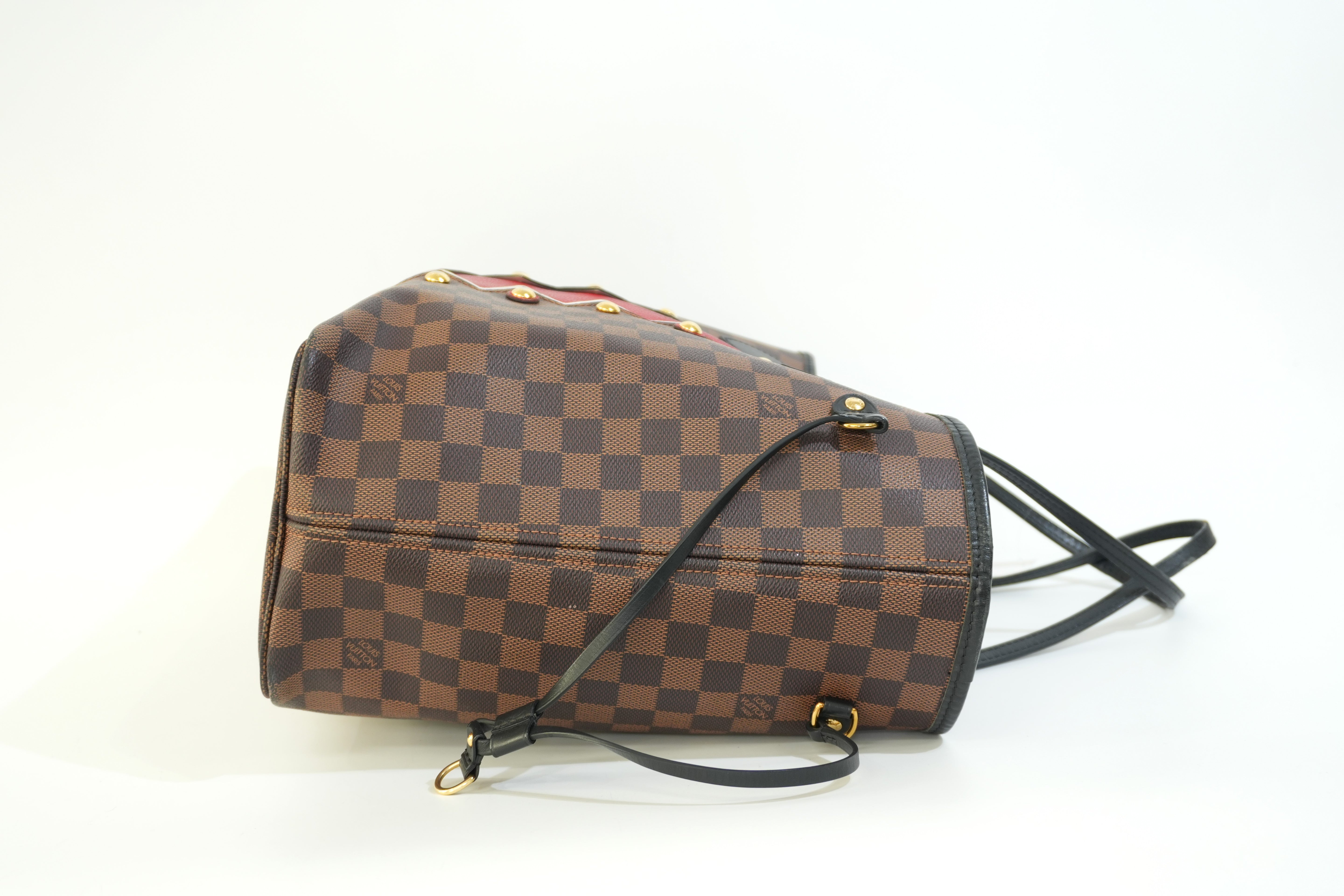 Pre-owned Louis Vuitton Damier Ebene Karakoram Neverfull MM Tote Bag