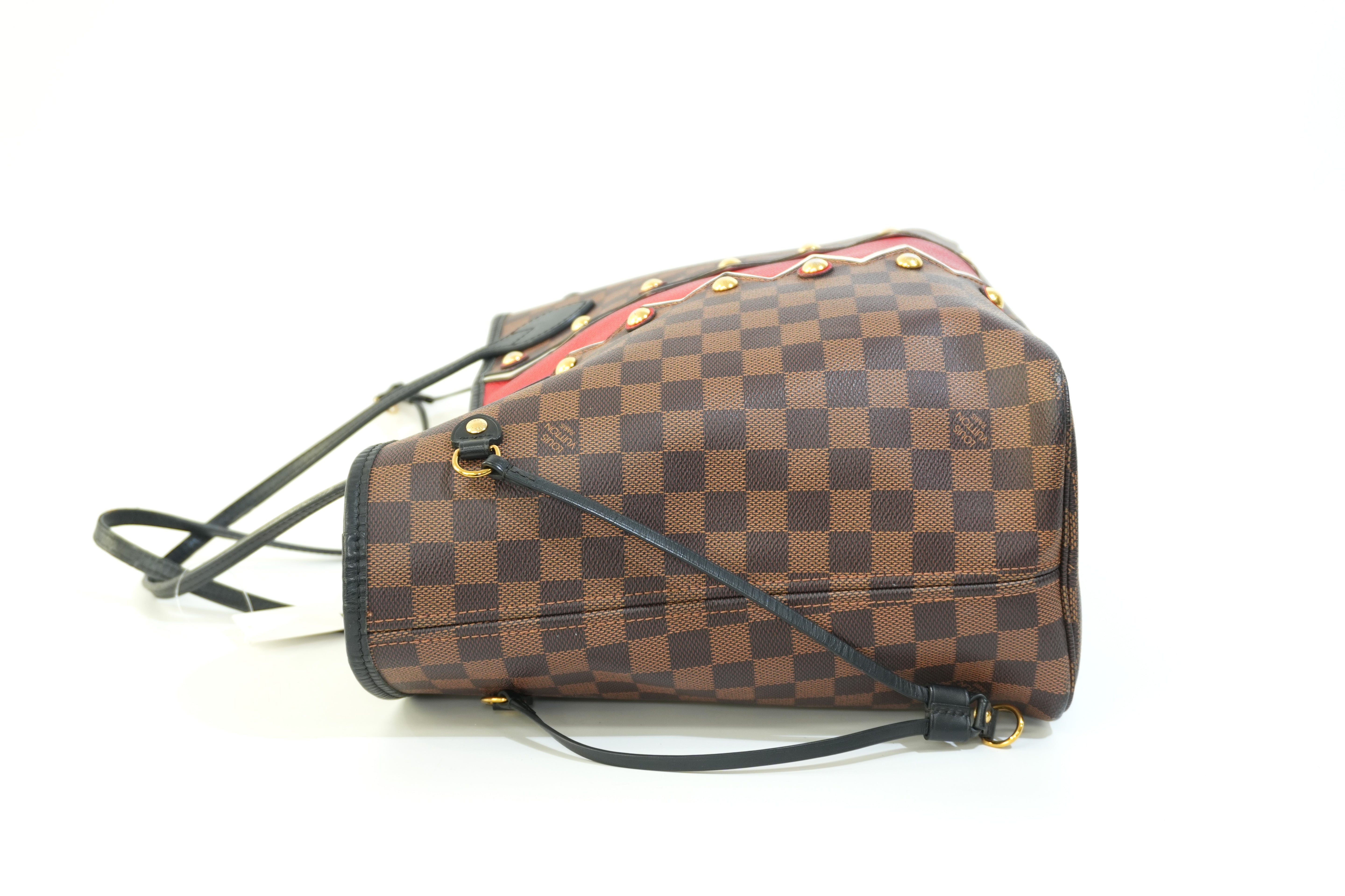 Pre-owned Louis Vuitton Damier Ebene Karakoram Neverfull MM Tote Bag