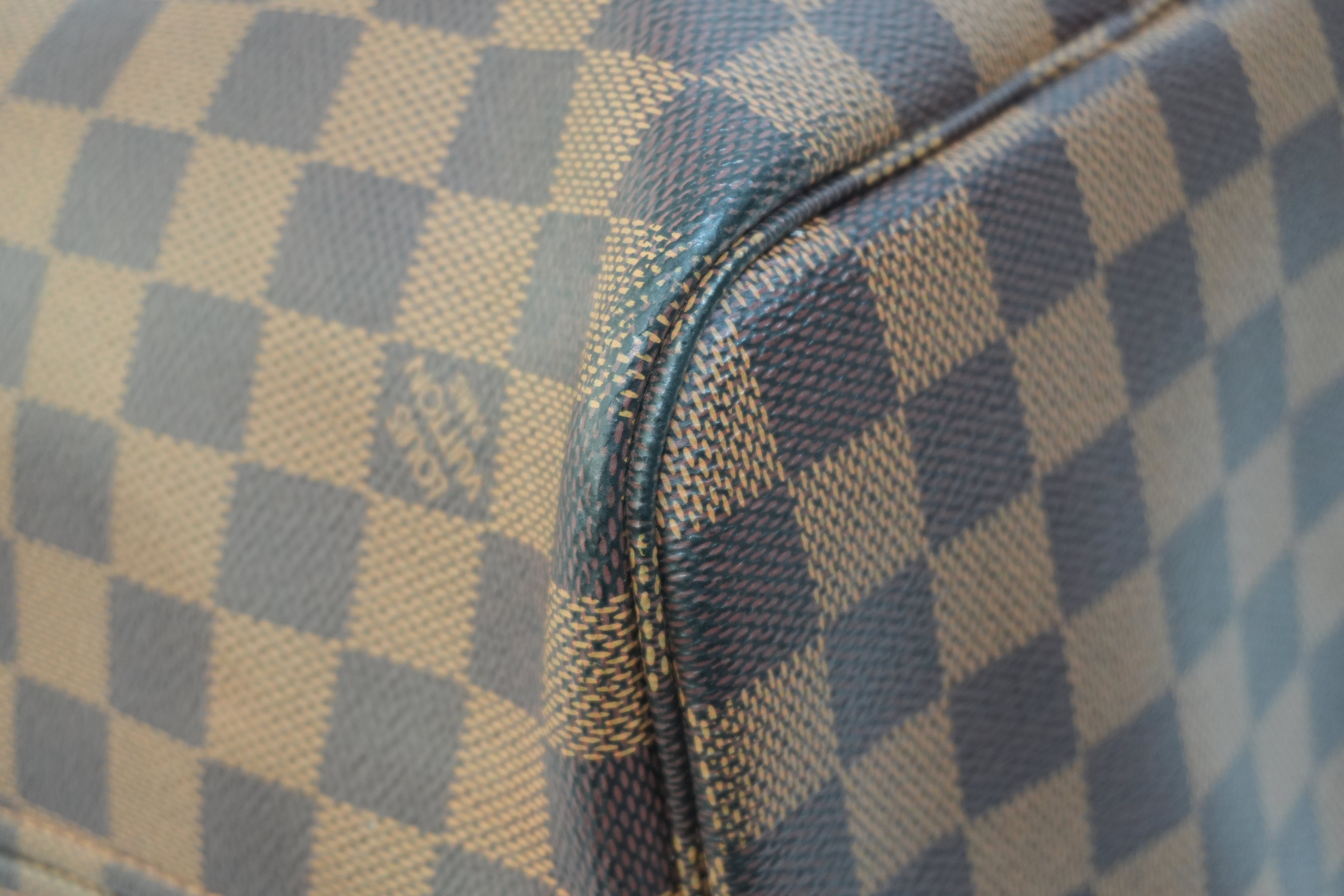 Pre-owned Louis Vuitton Damier Ebene Karakoram Neverfull MM Tote Bag