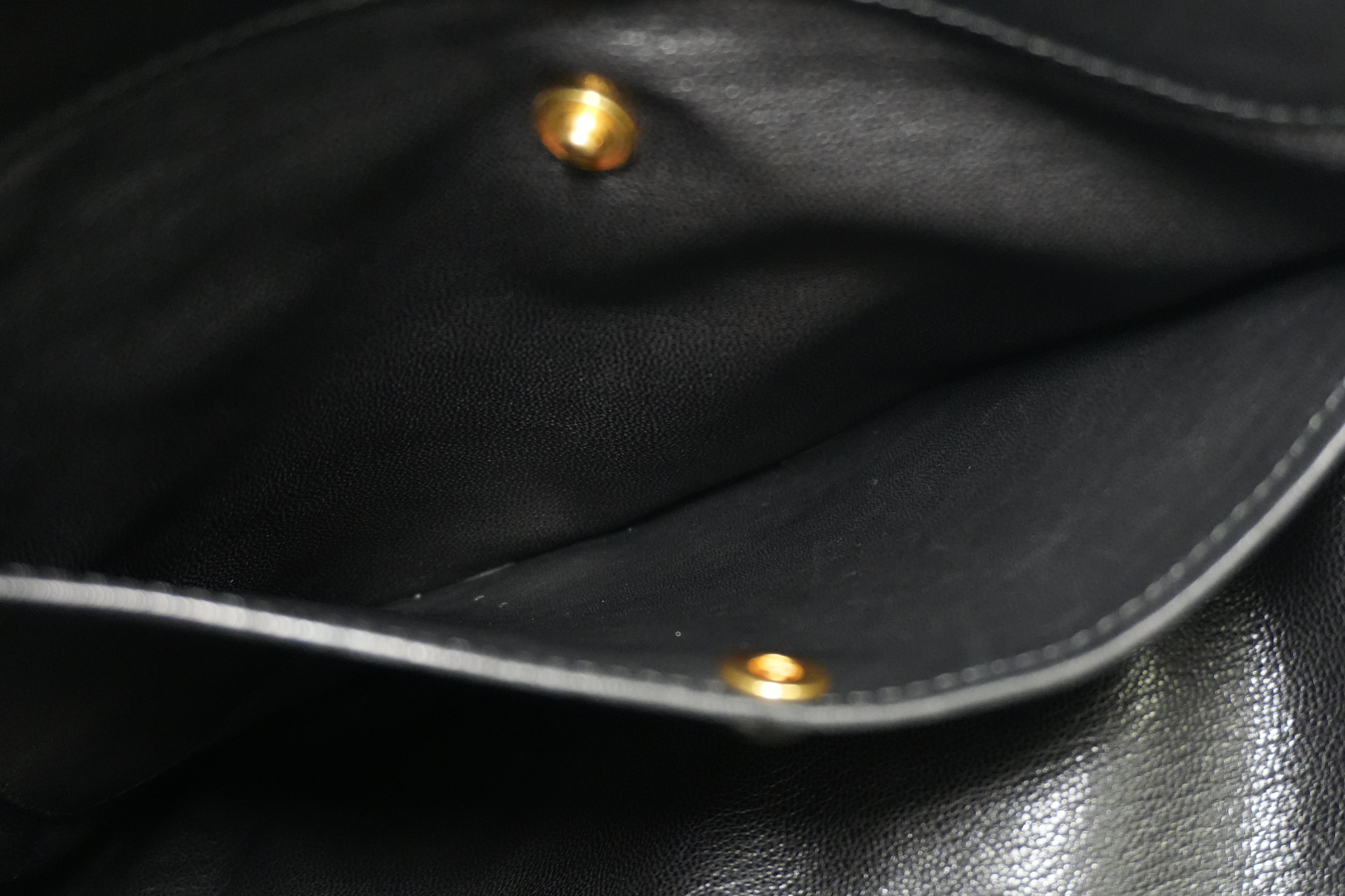 Miumiu Shoulder Bag Leather Black Used