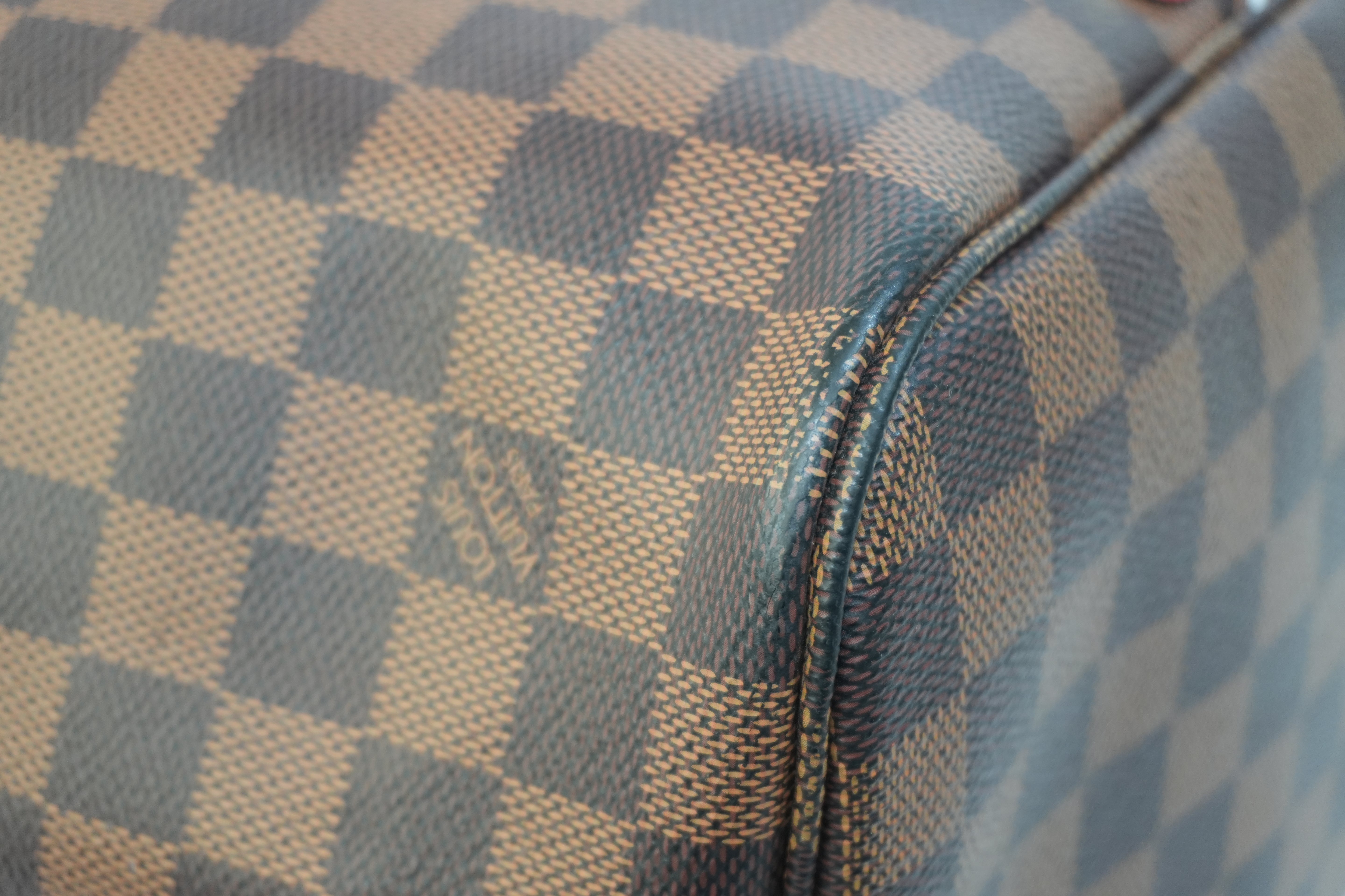 Pre-owned Louis Vuitton Damier Ebene Karakoram Neverfull MM Tote Bag