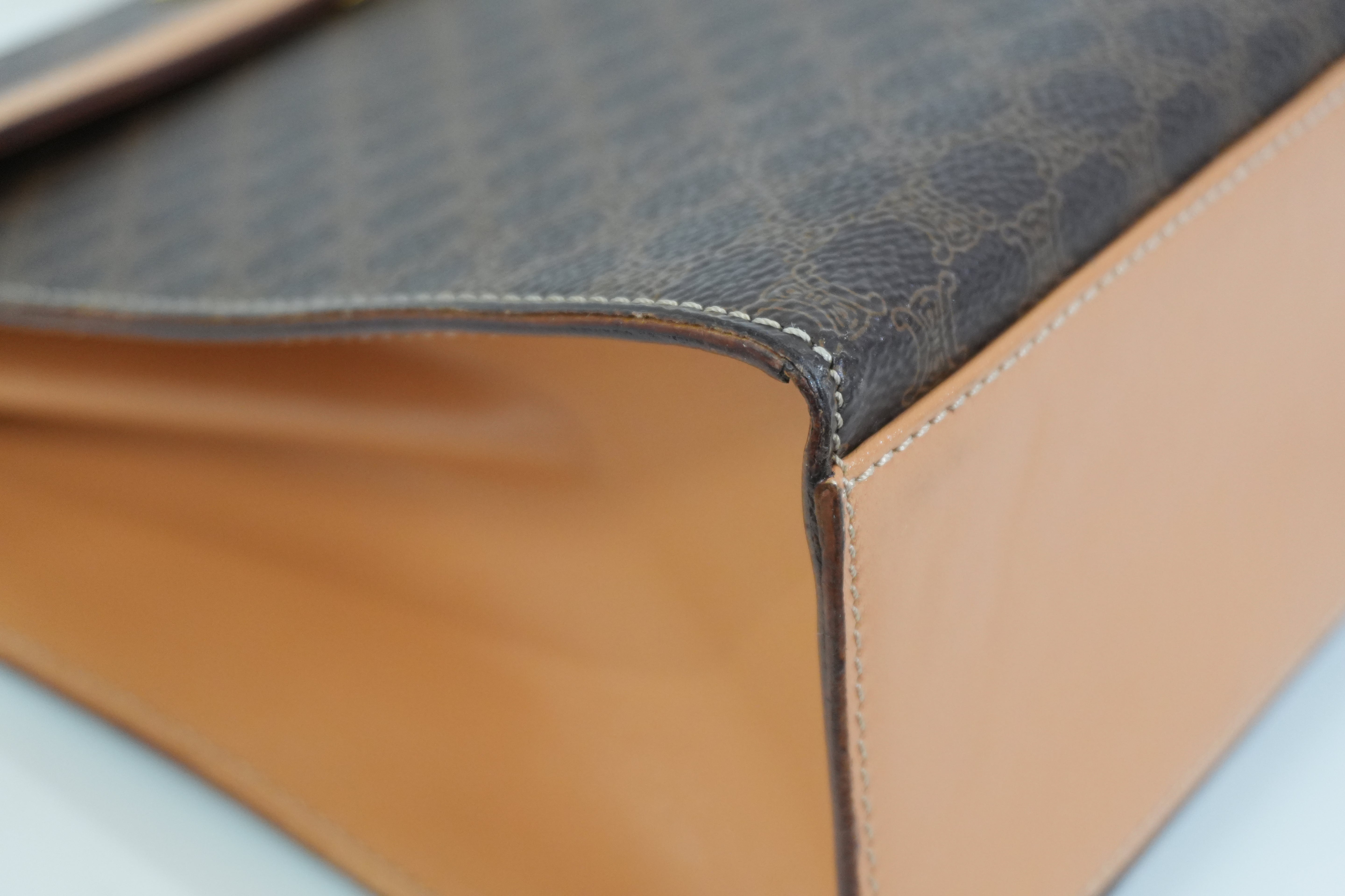 Pre-owned Celine Top Handle Handbag Brown