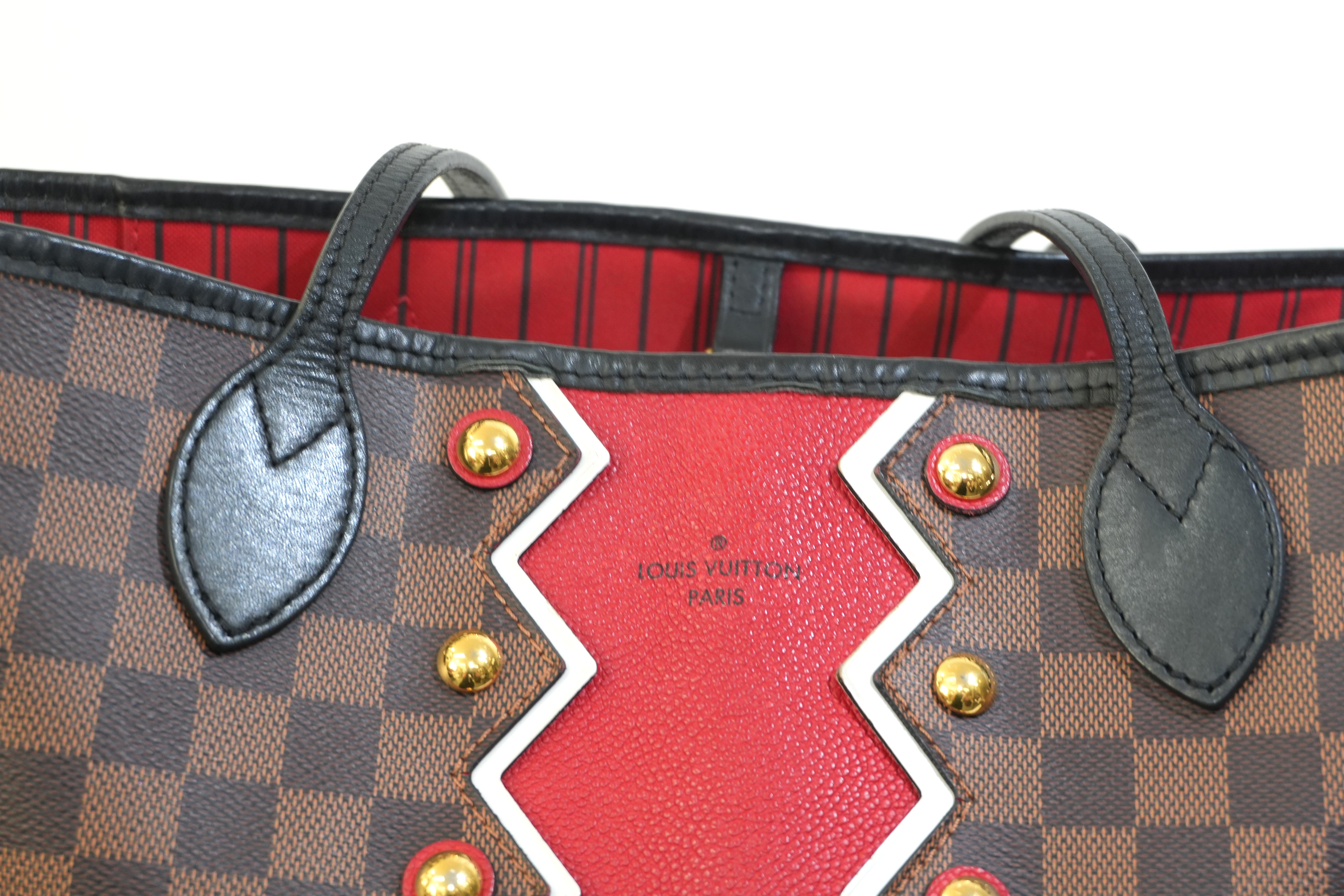 Pre-owned Louis Vuitton Damier Ebene Karakoram Neverfull MM Tote Bag