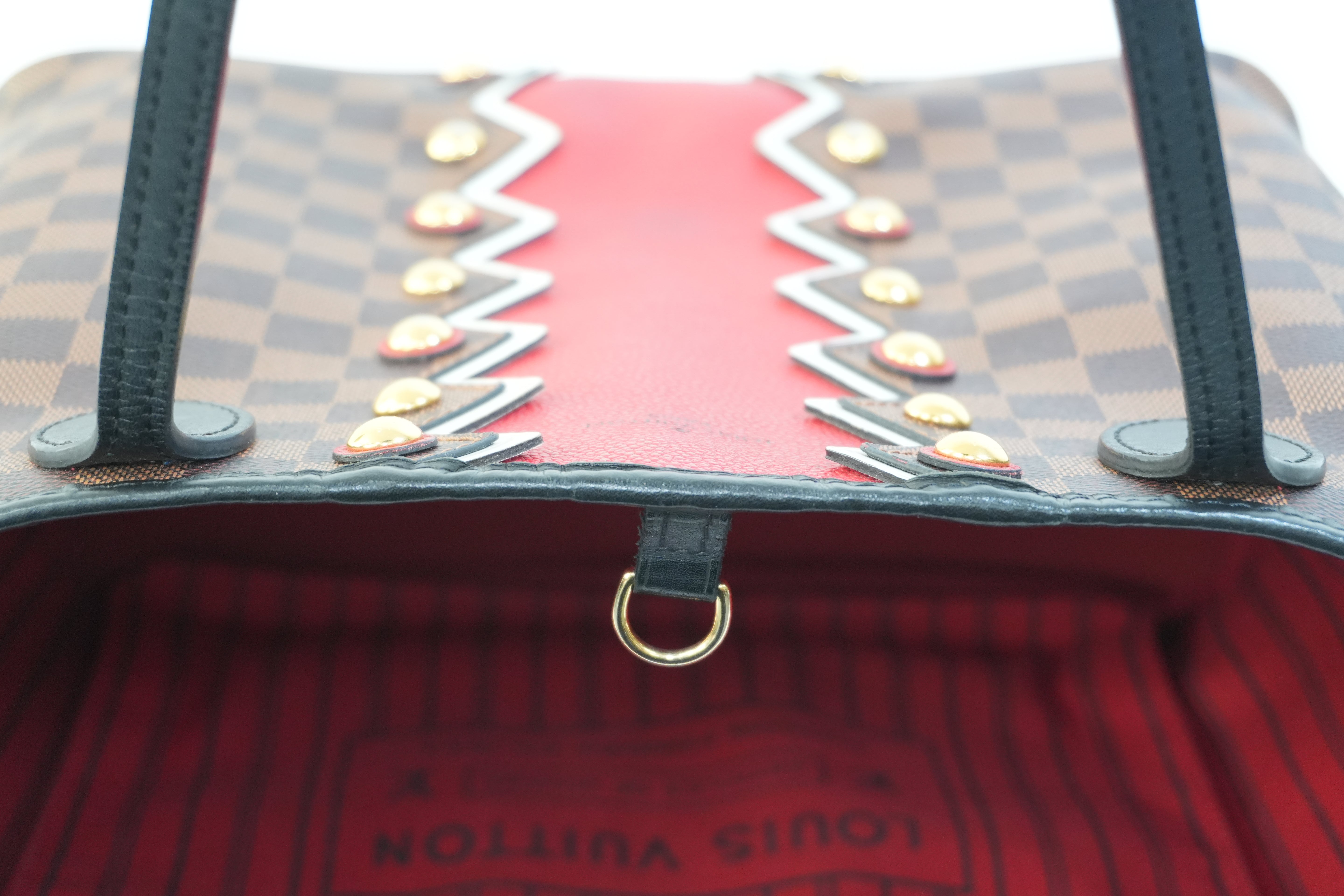 Pre-owned Louis Vuitton Damier Ebene Karakoram Neverfull MM Tote Bag