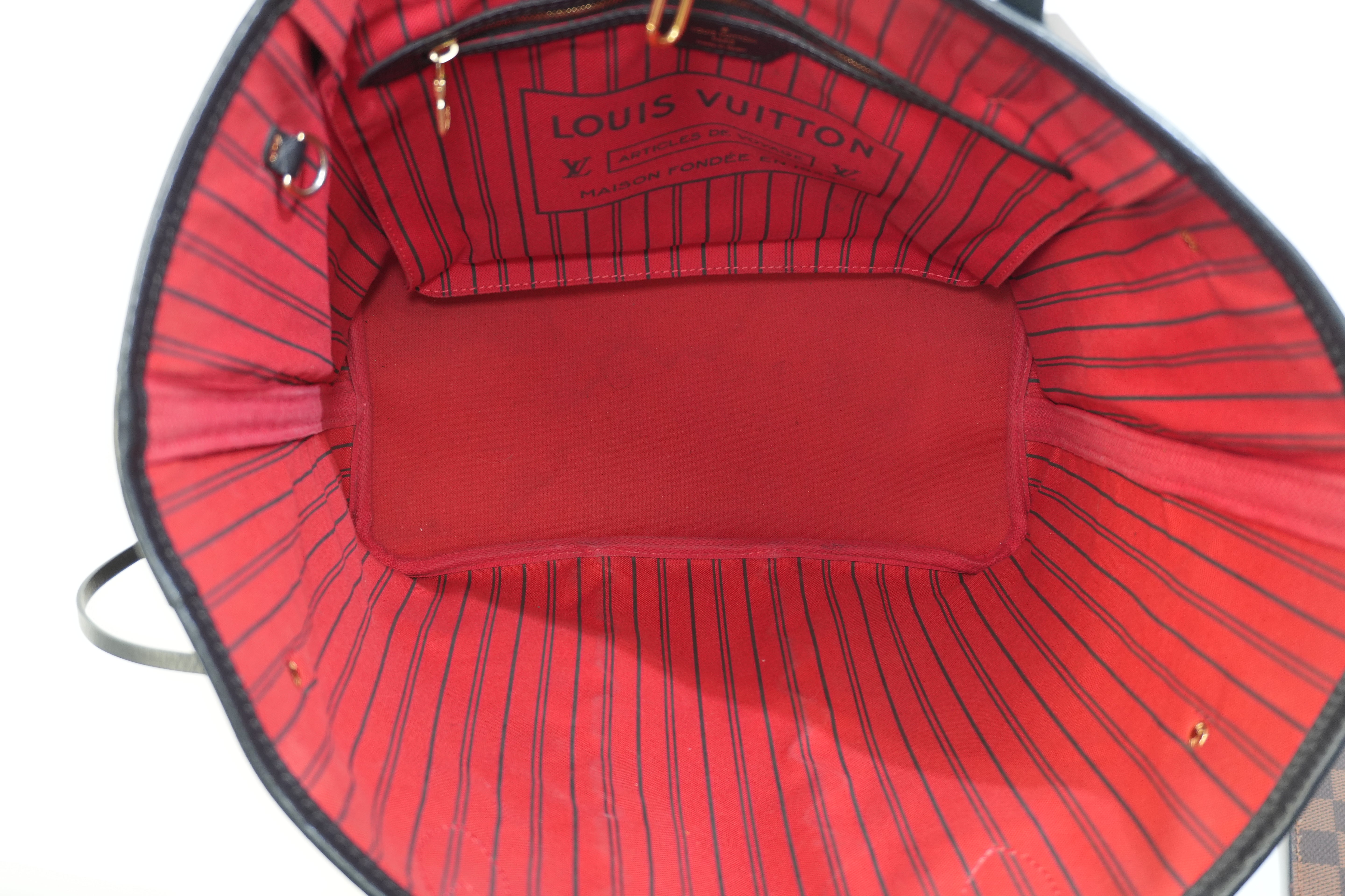 Pre-owned Louis Vuitton Damier Ebene Karakoram Neverfull MM Tote Bag