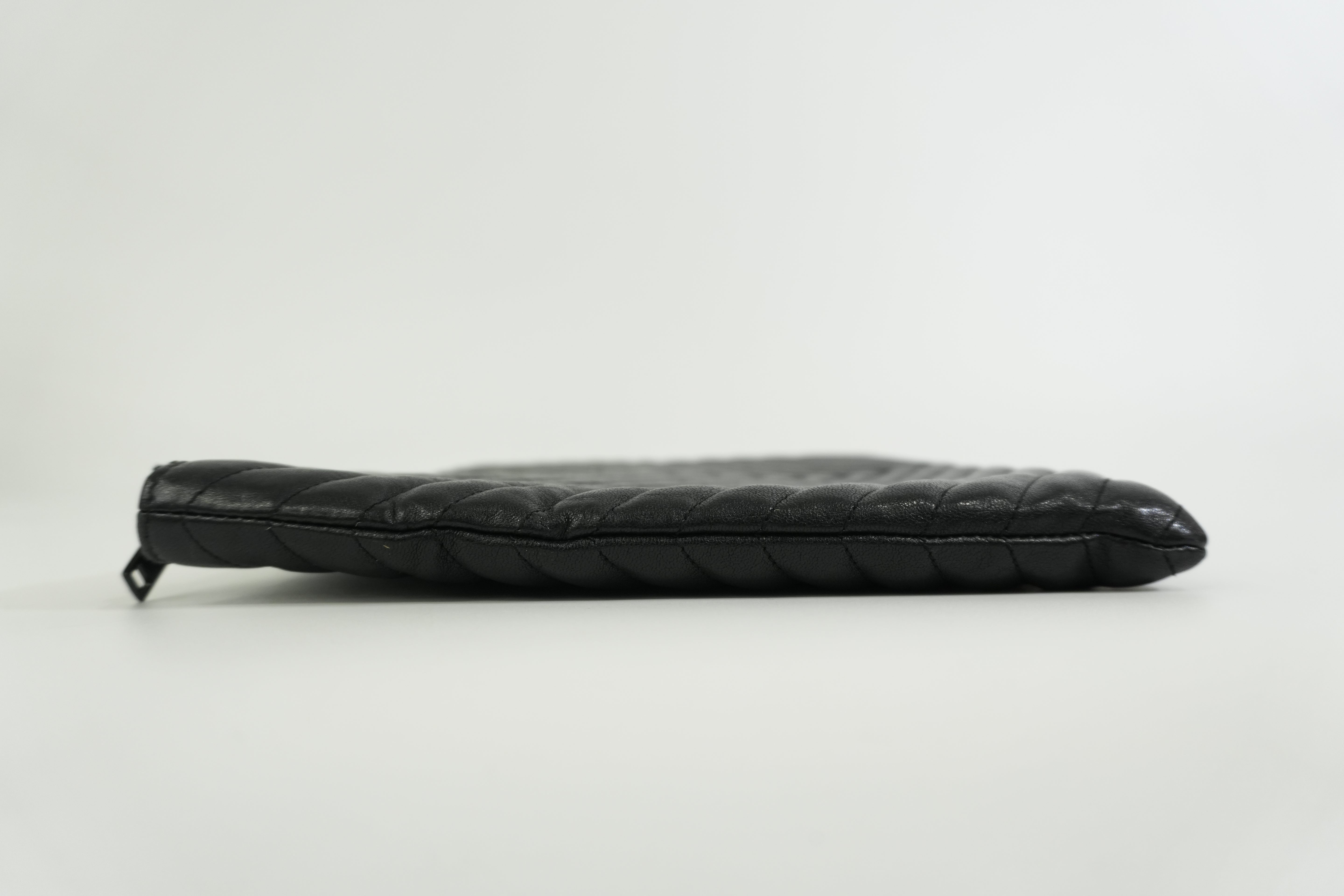 Pre-owned Saint Laurent Clutch Bag Black