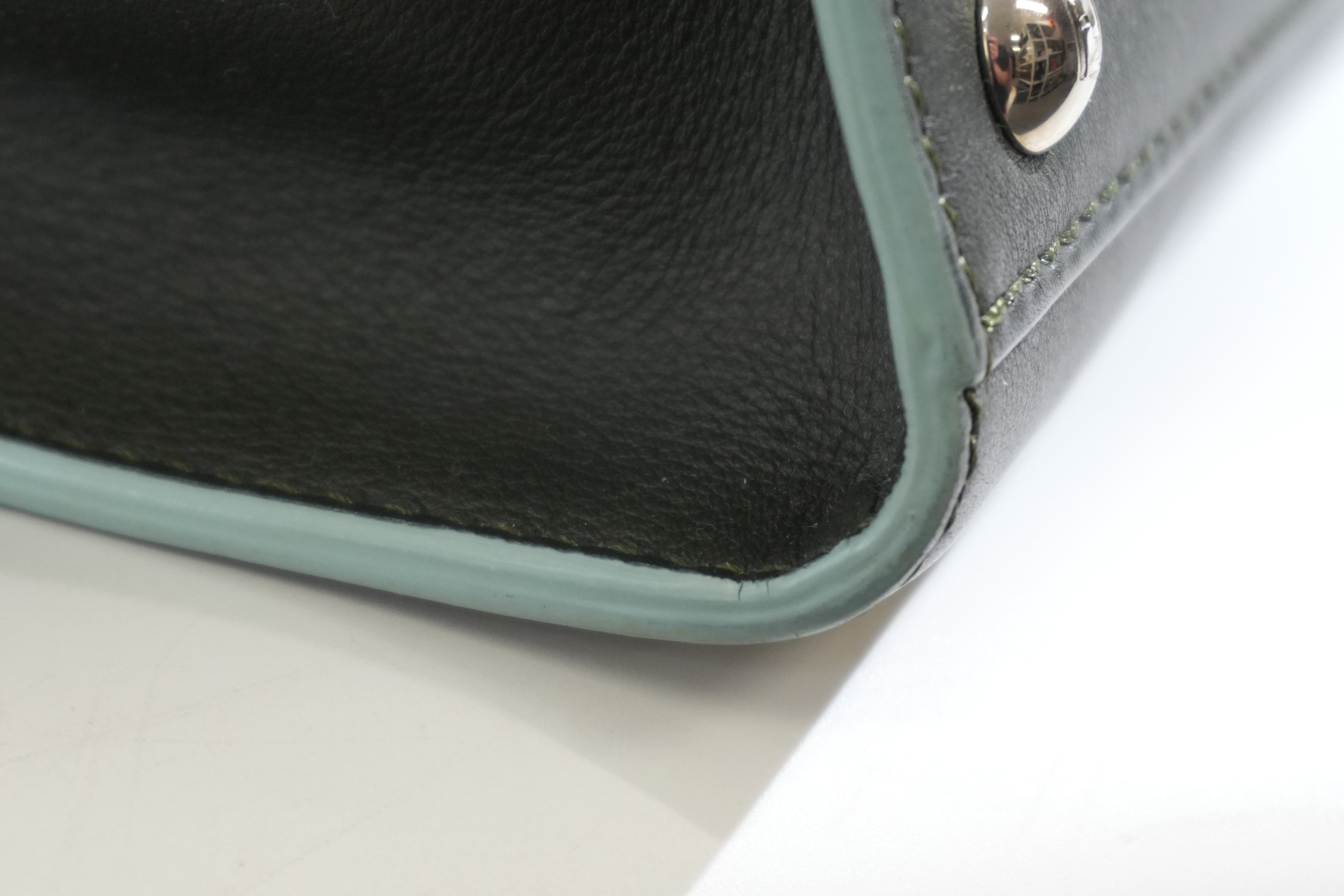 Pre-owned Fendi Petite 3 Jours Tote Bag Dark Green