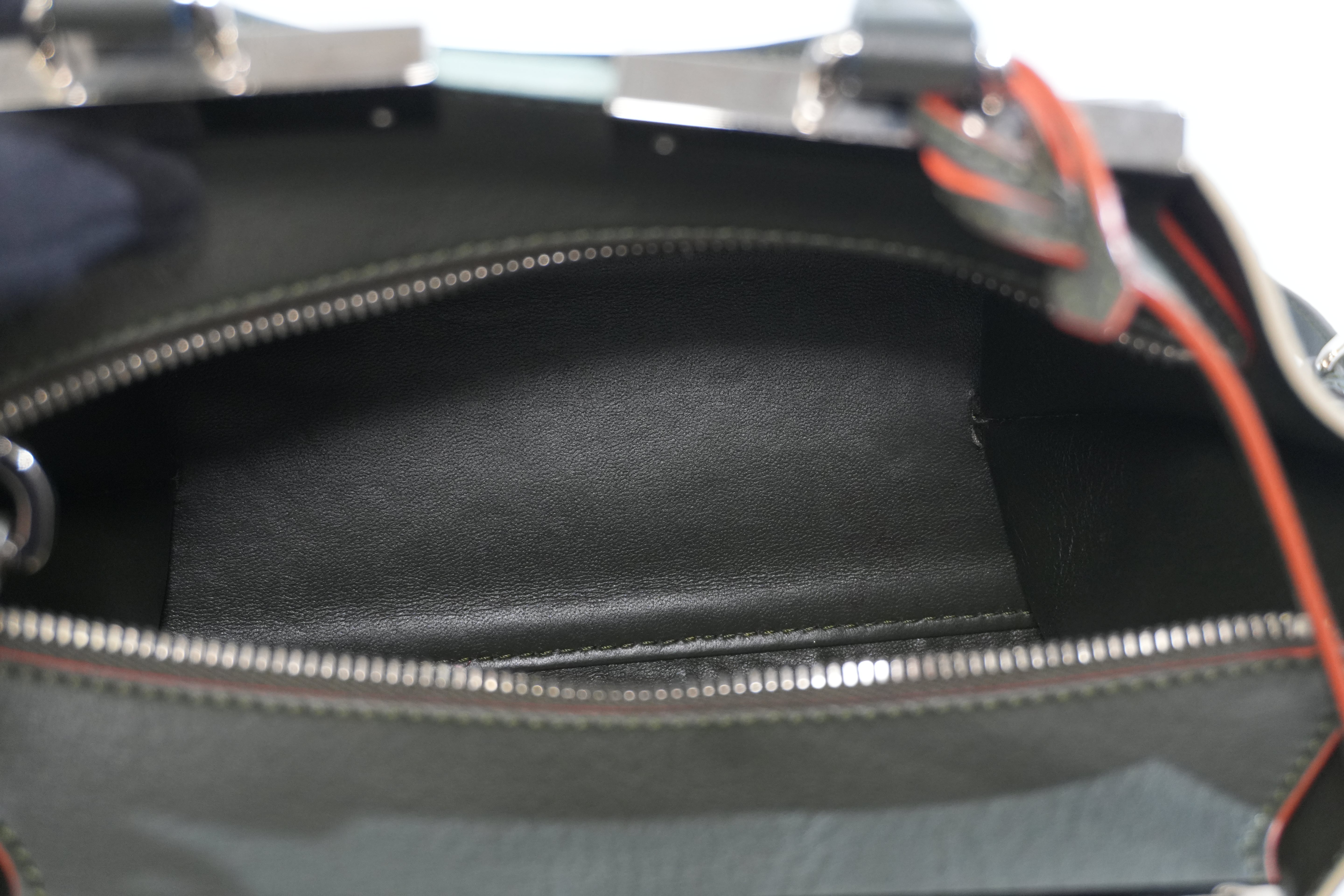 Pre-owned Fendi Petite 3 Jours Tote Bag Dark Green
