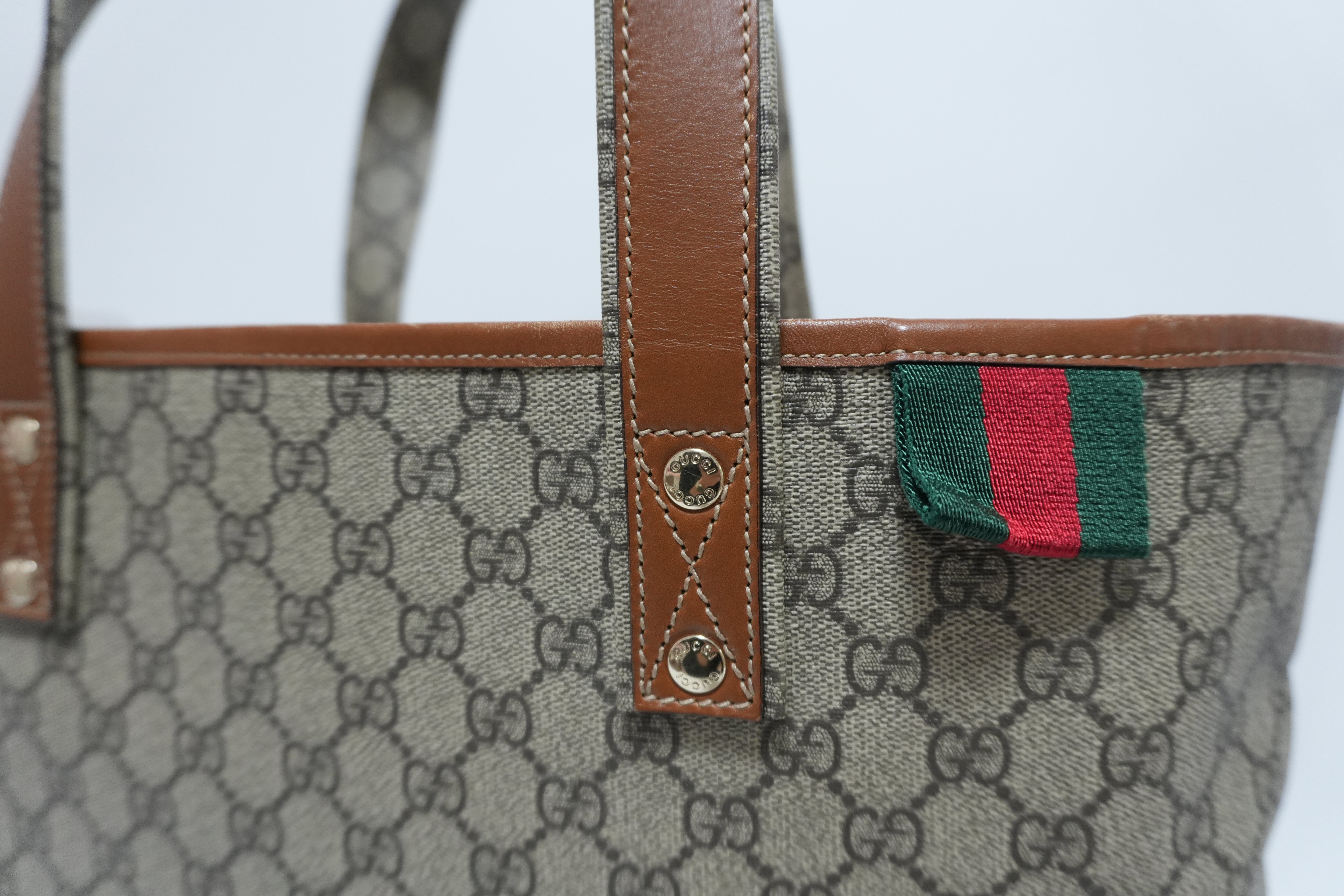 Gucci Small Loop Sheryline Tote Bag Canvas Used