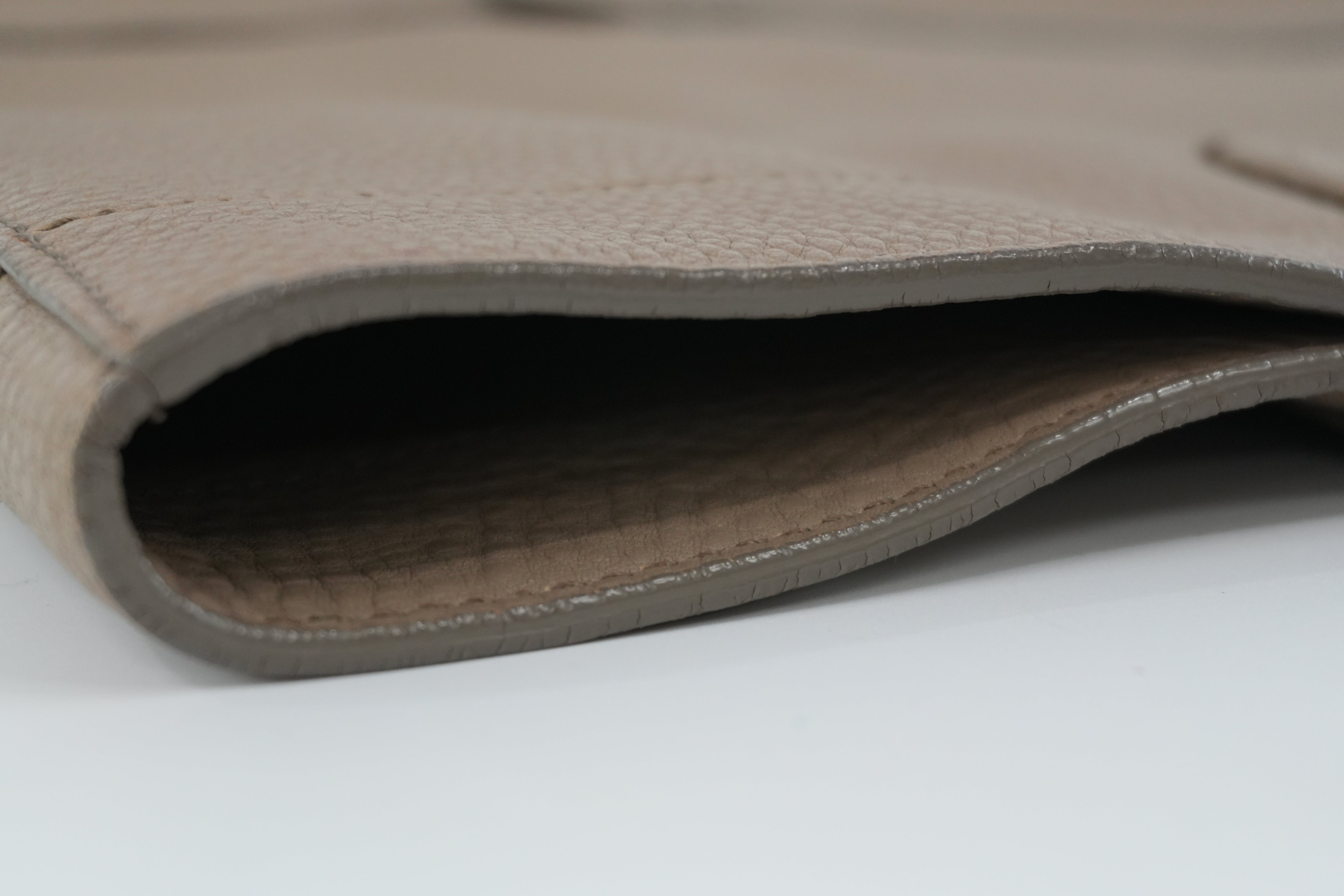 Pre-owned Miumiu Tote Bag Leather Beige