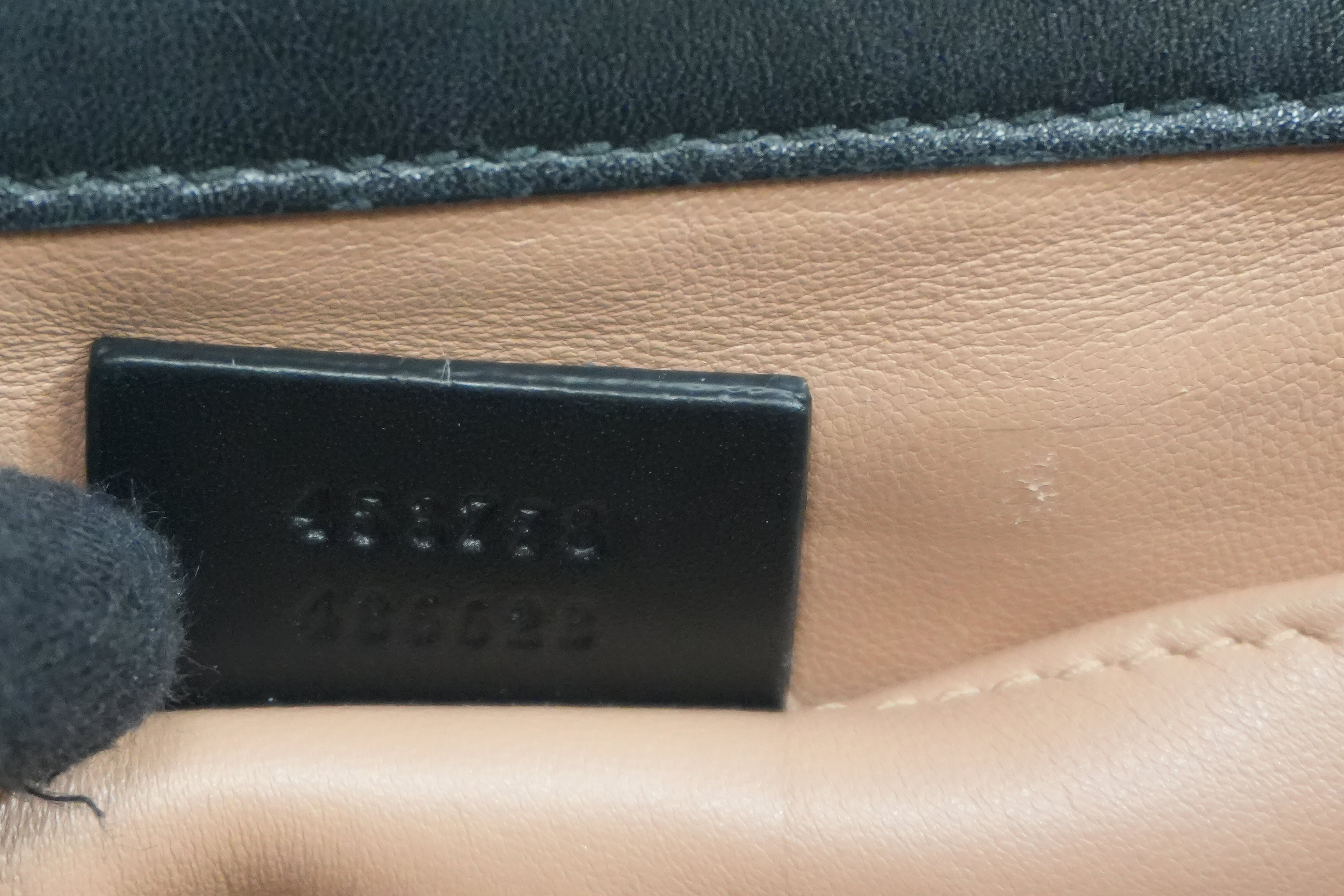 Pre-owned Gucci Leather Big Butterfly Crossbody Bag Black