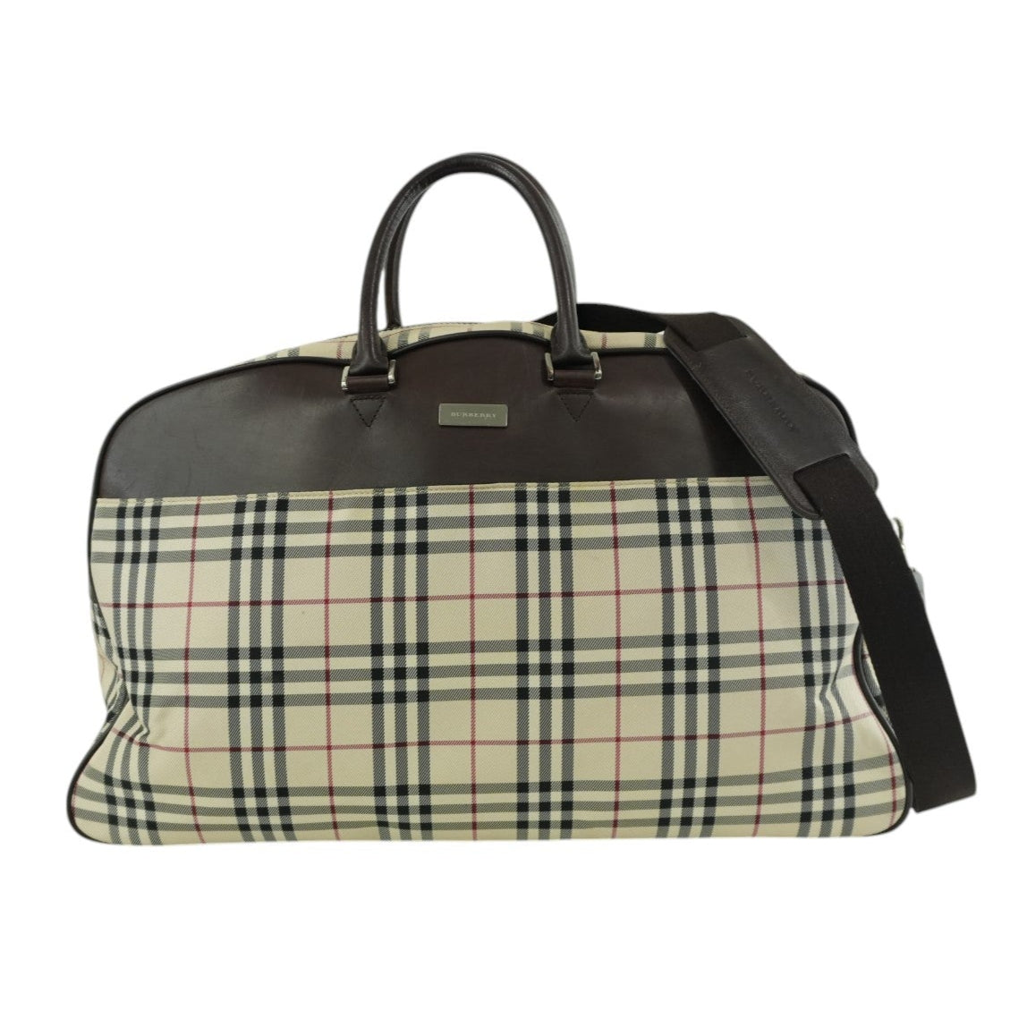 Burberry Two Way Boston Bag Brown Used