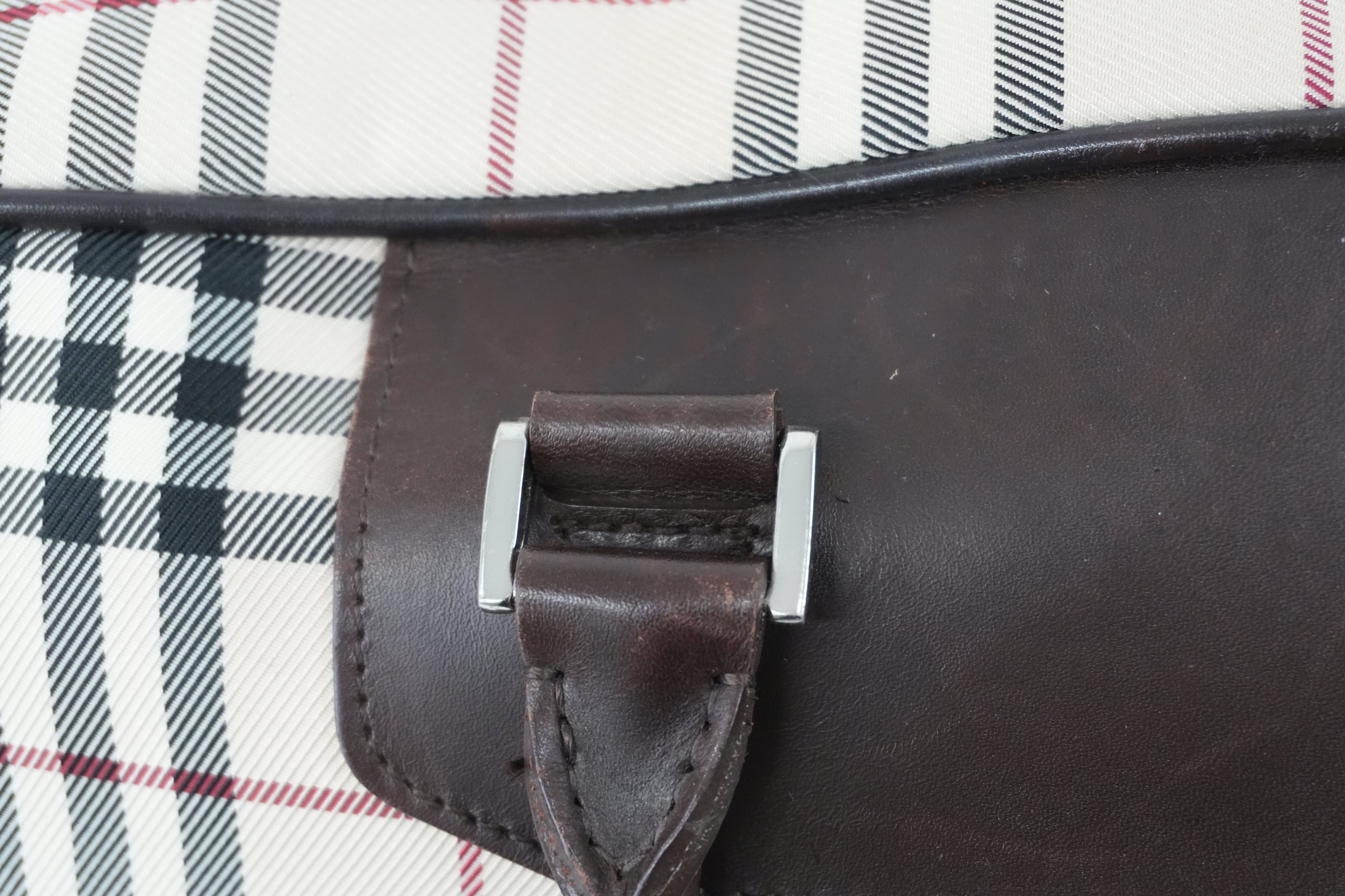 Burberry Two Way Boston Bag Brown Used