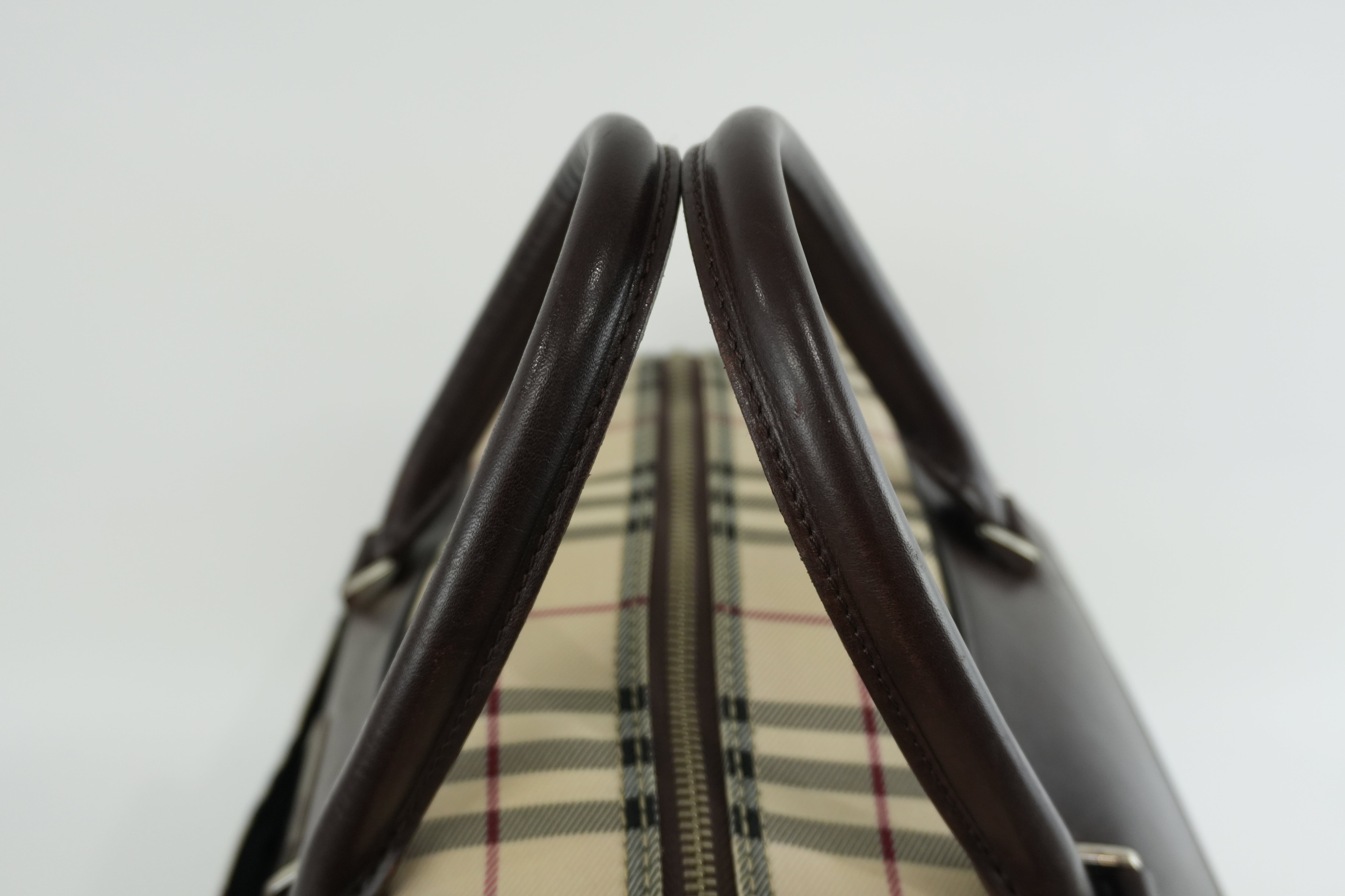 Burberry Two Way Boston Bag Brown Used