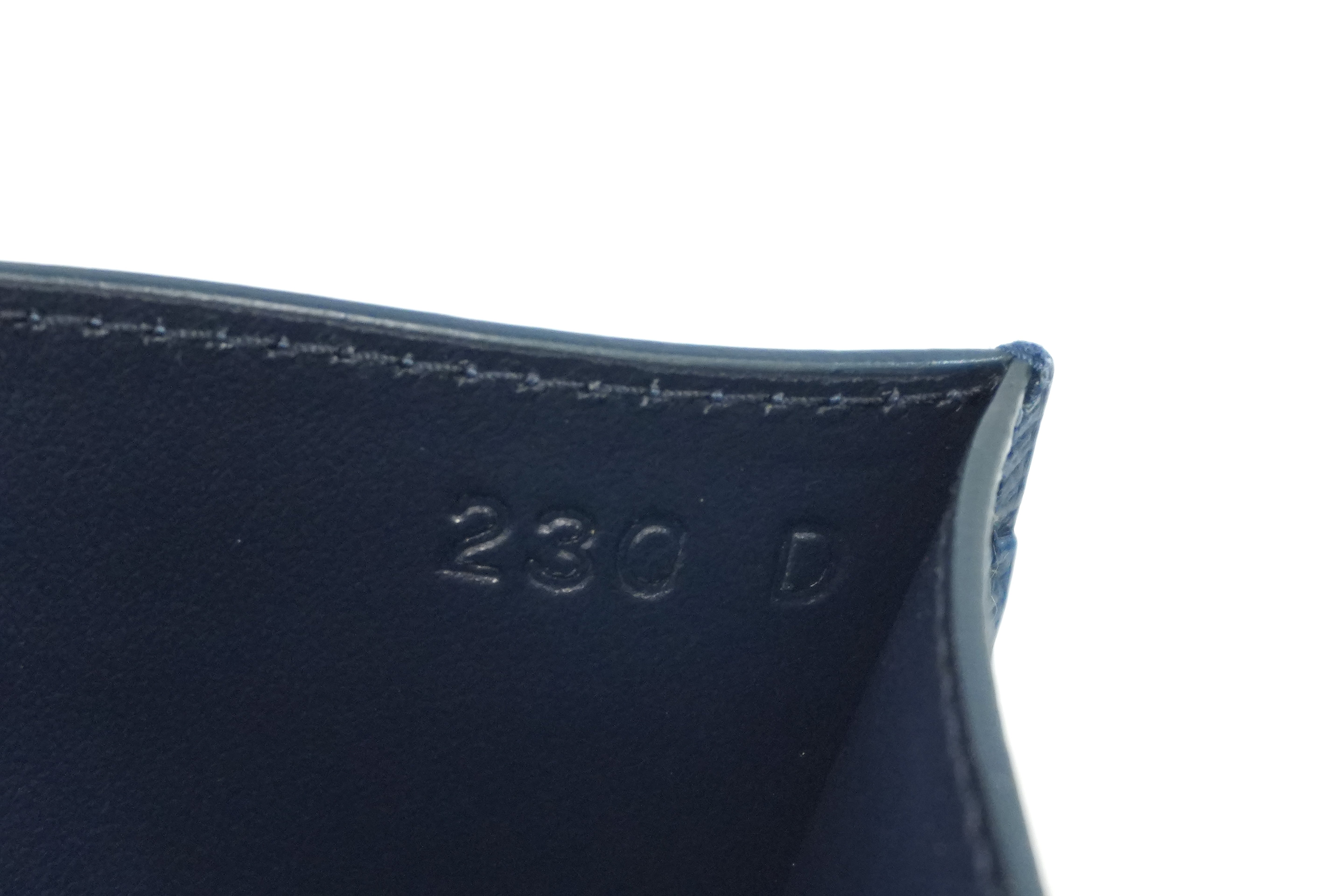 Pre-owned Prada Leather Card Case Blue