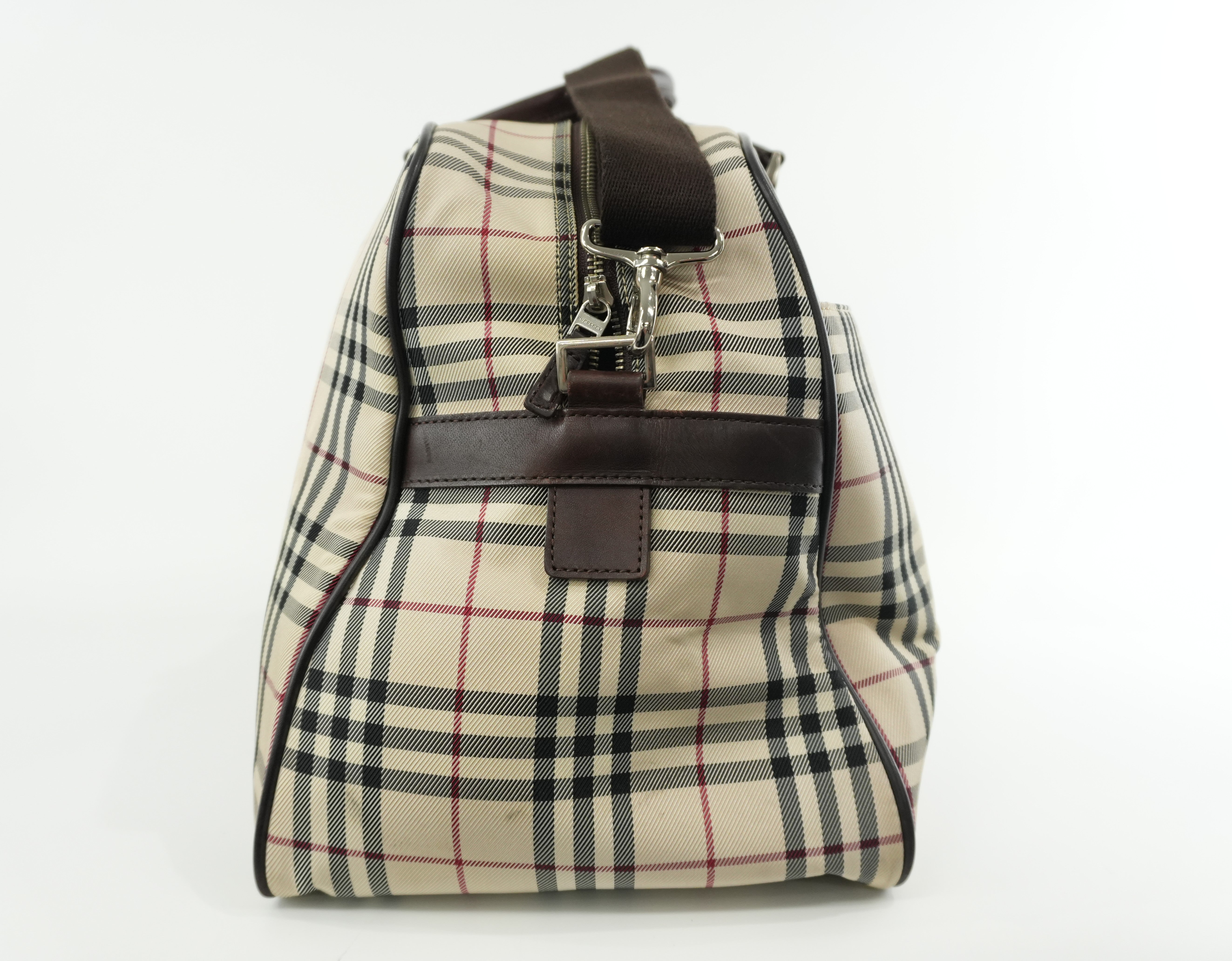 Burberry Two Way Boston Bag Brown Used