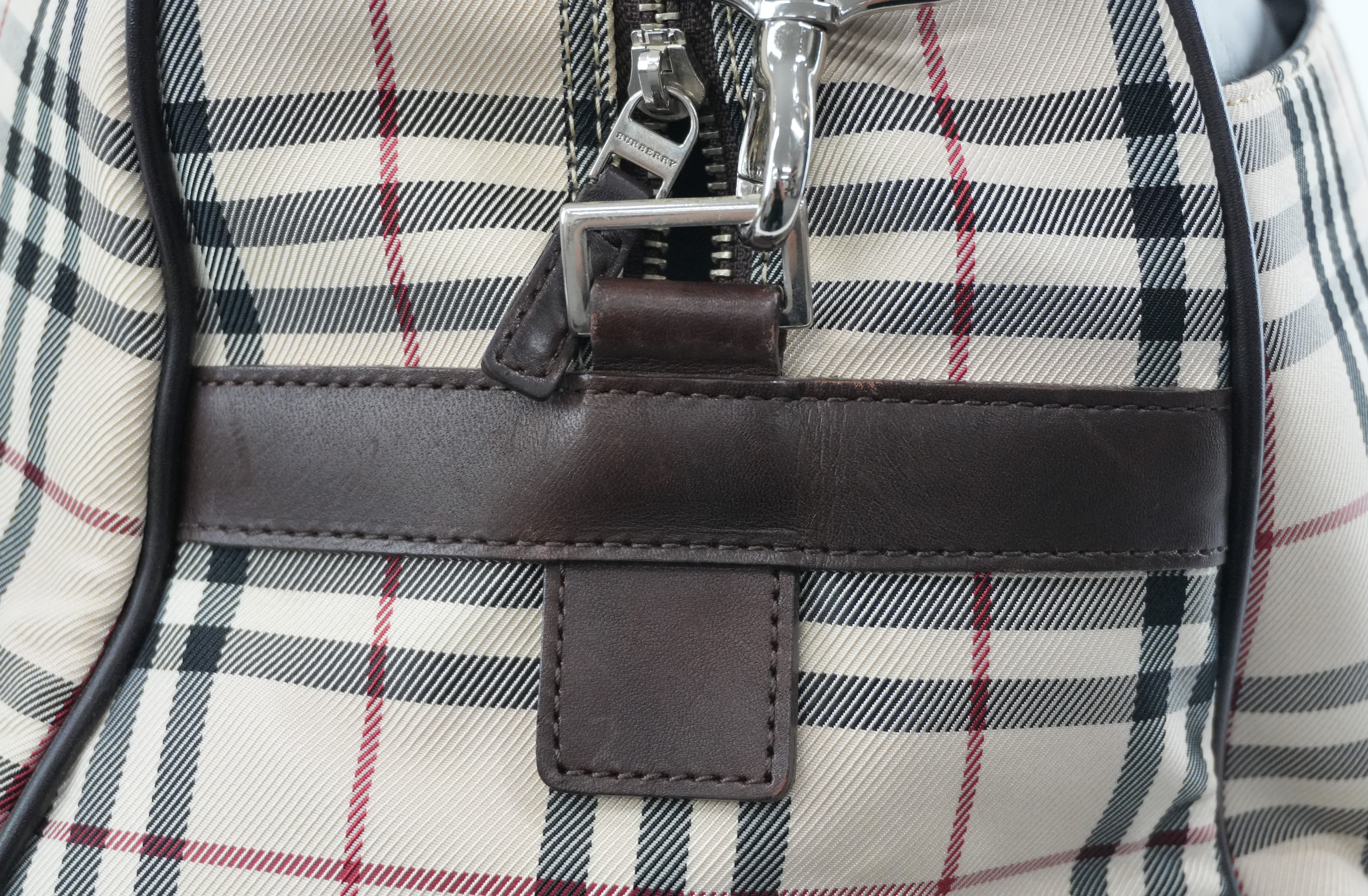 Burberry Two Way Boston Bag Brown Used