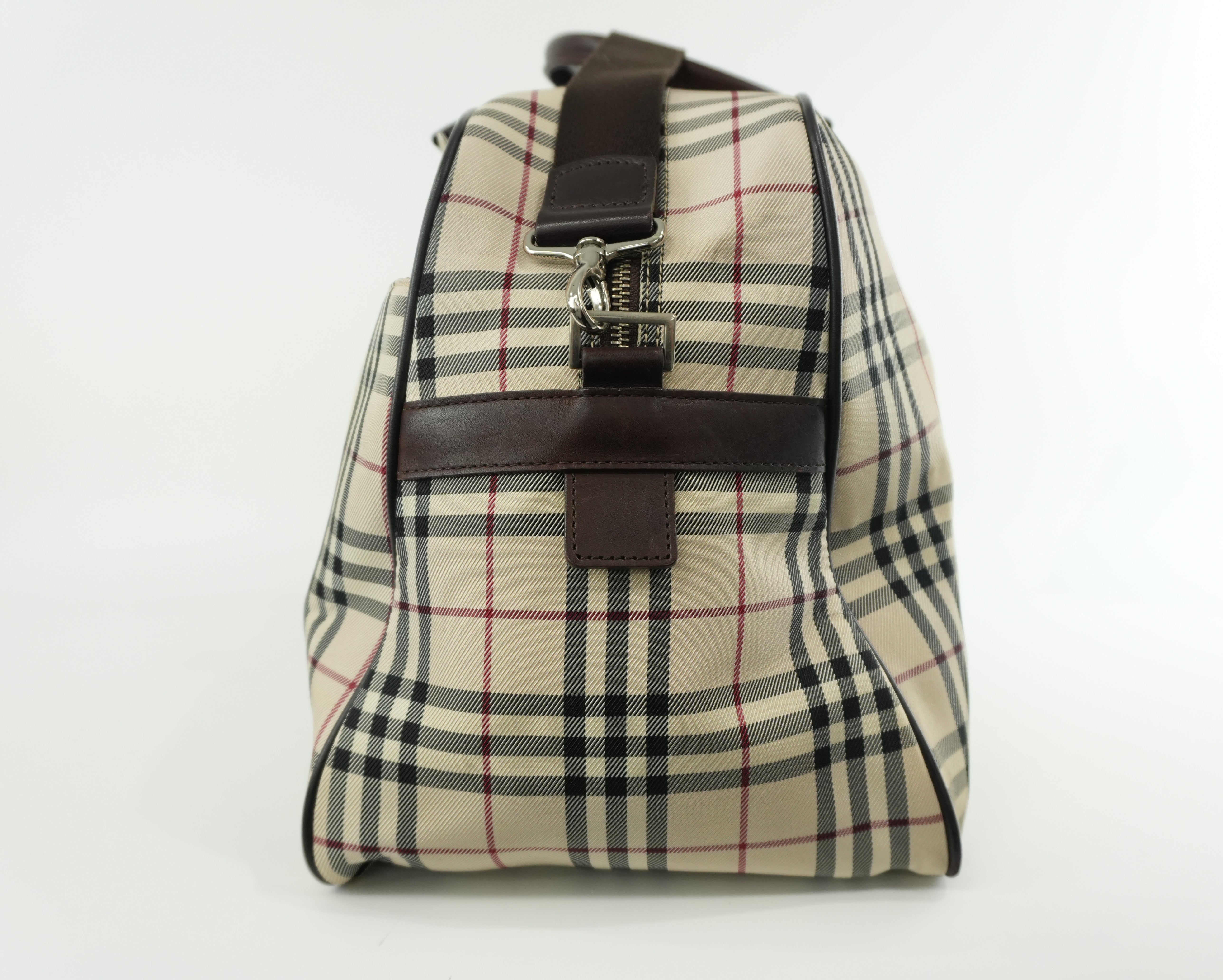 Burberry Two Way Boston Bag Brown Used