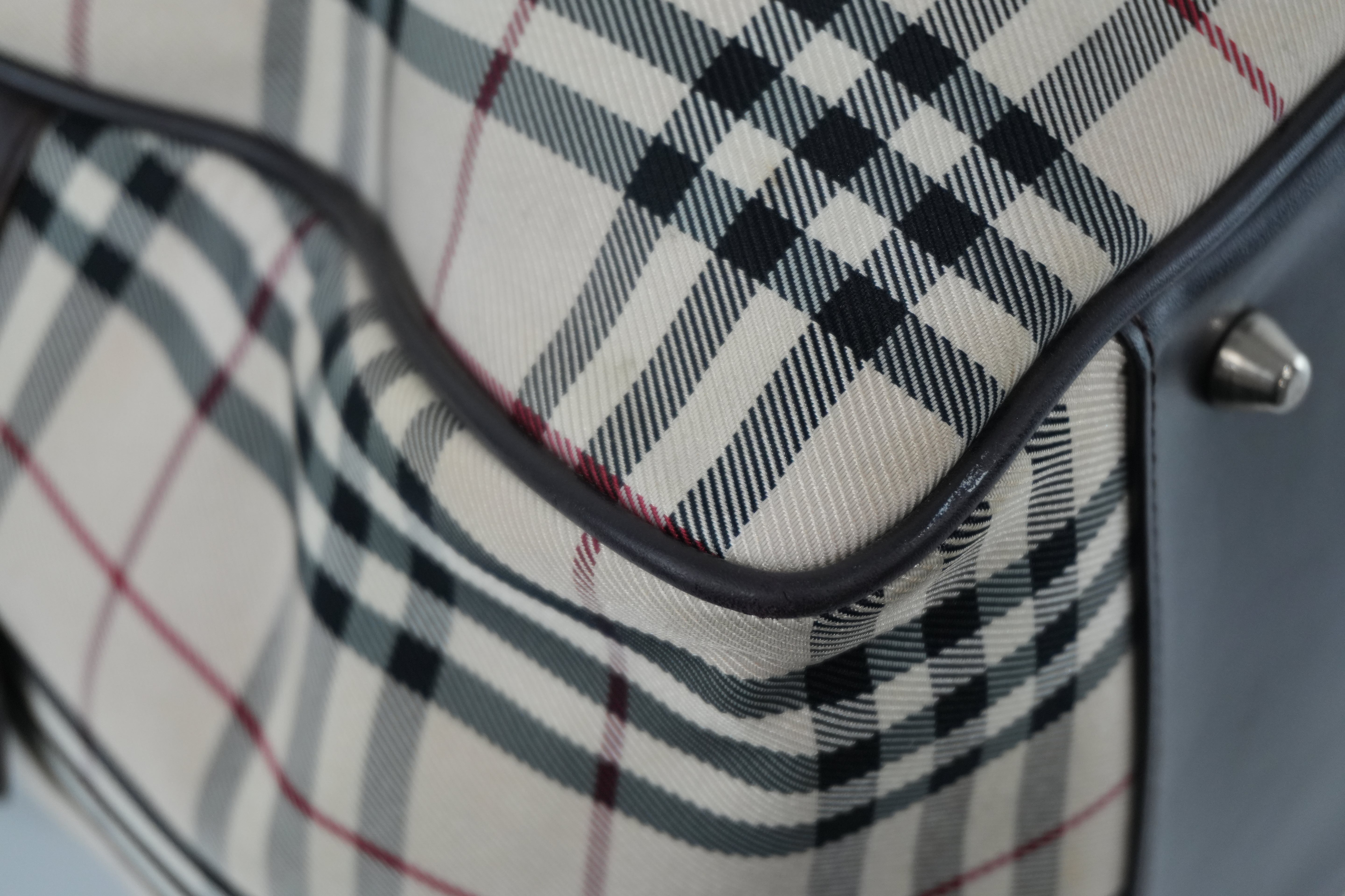 Burberry Two Way Boston Bag Brown Used