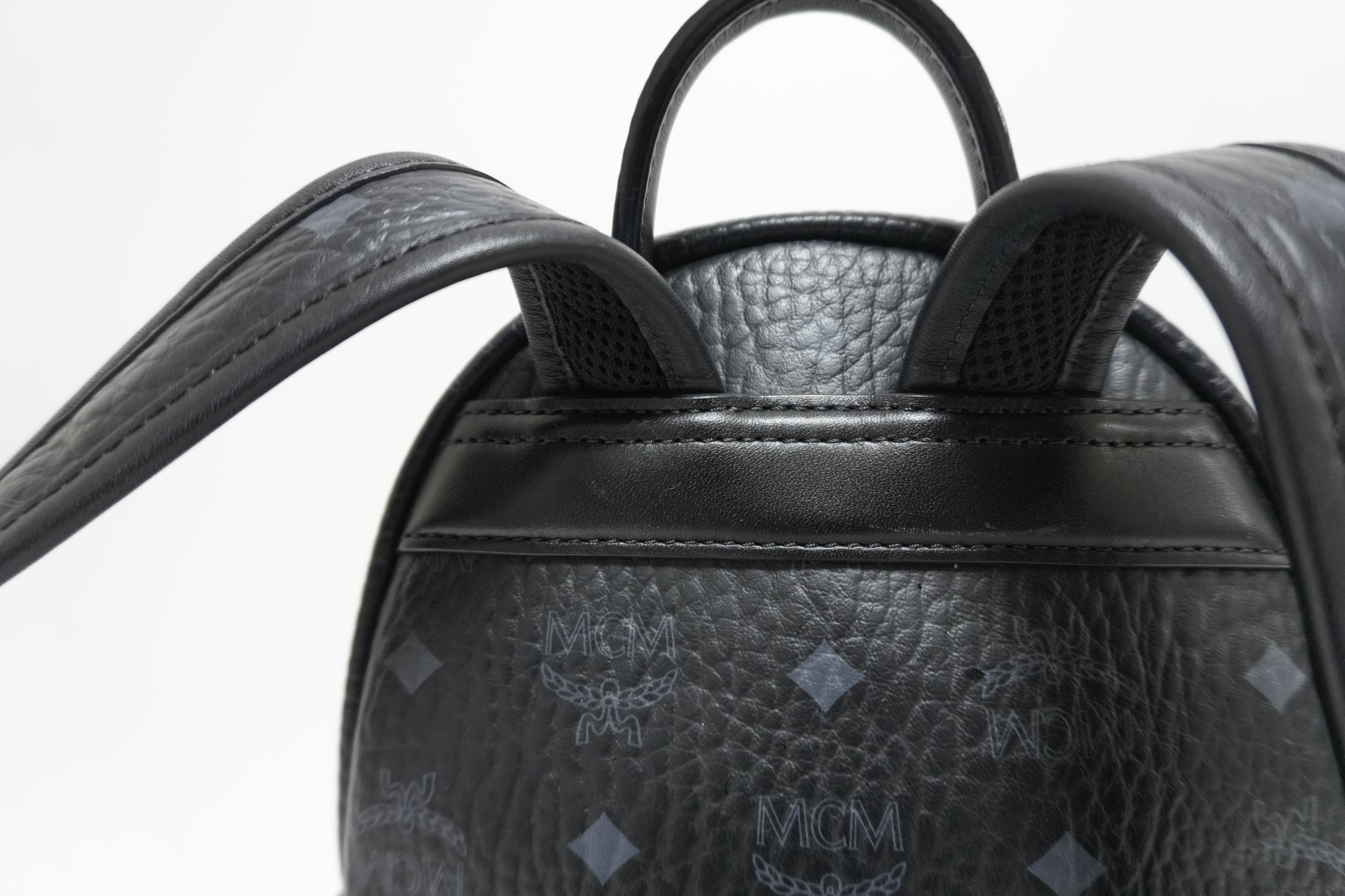 MCM Visetos Backpack Black Used