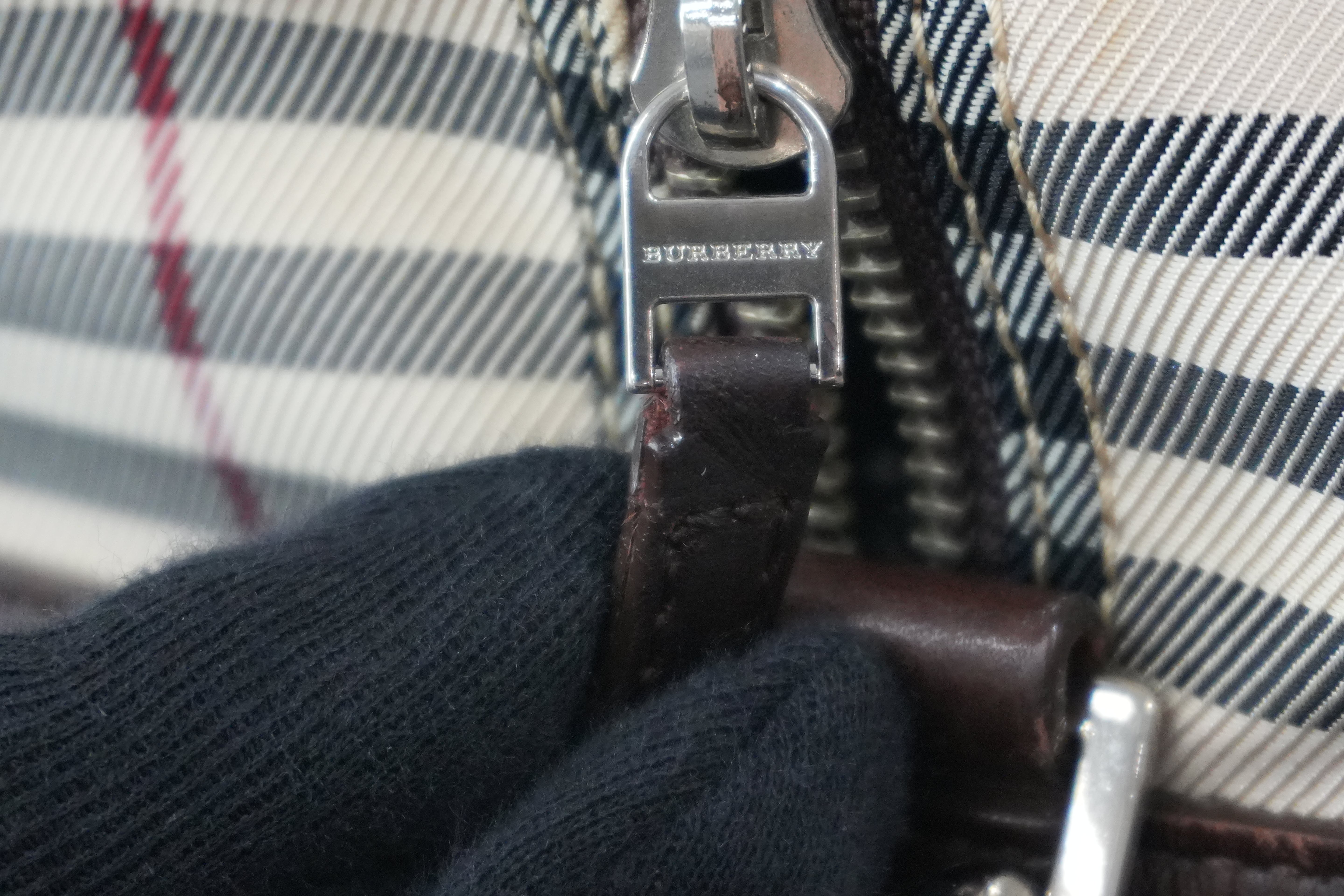 Burberry Two Way Boston Bag Brown Used