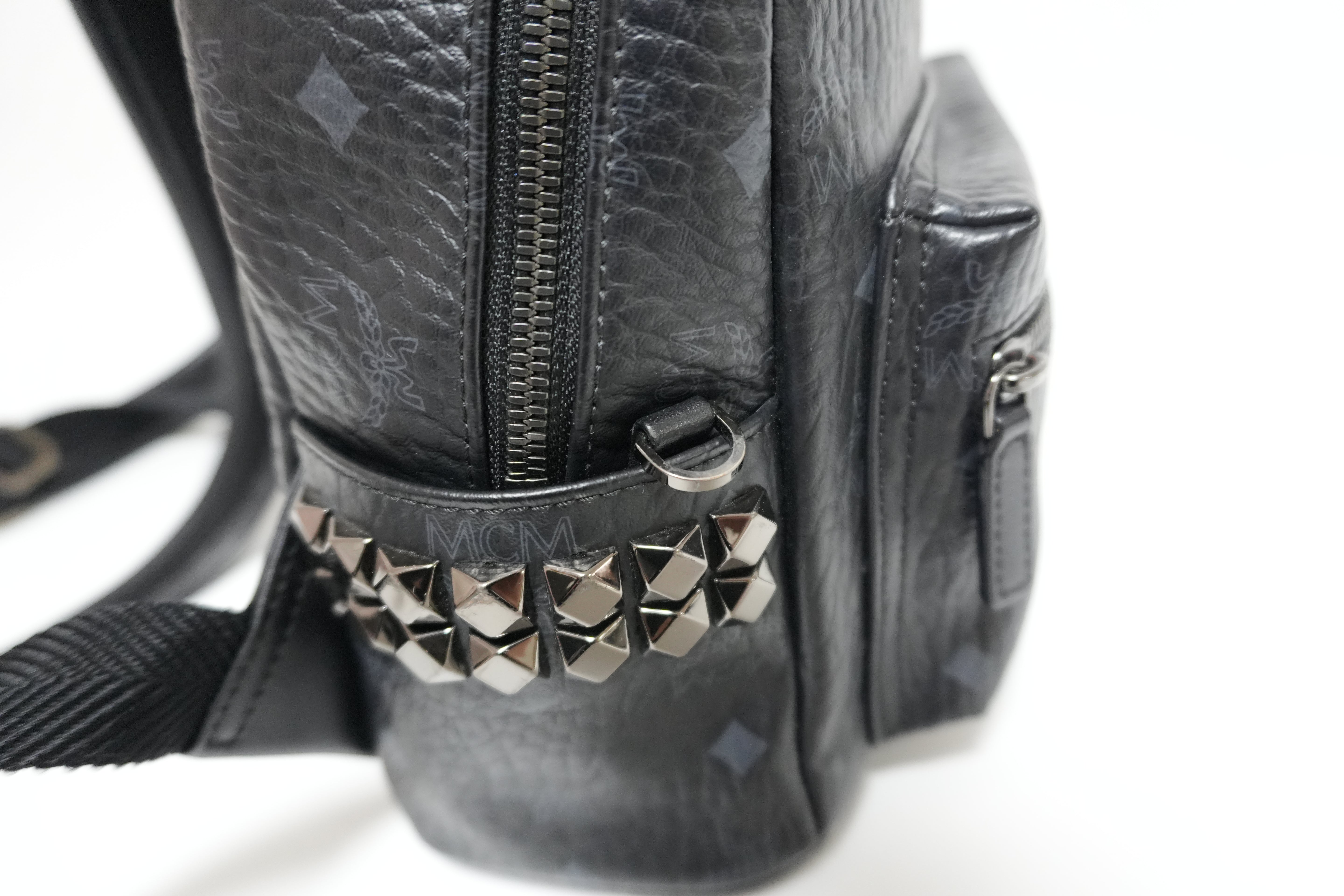 MCM Visetos Backpack Black Used