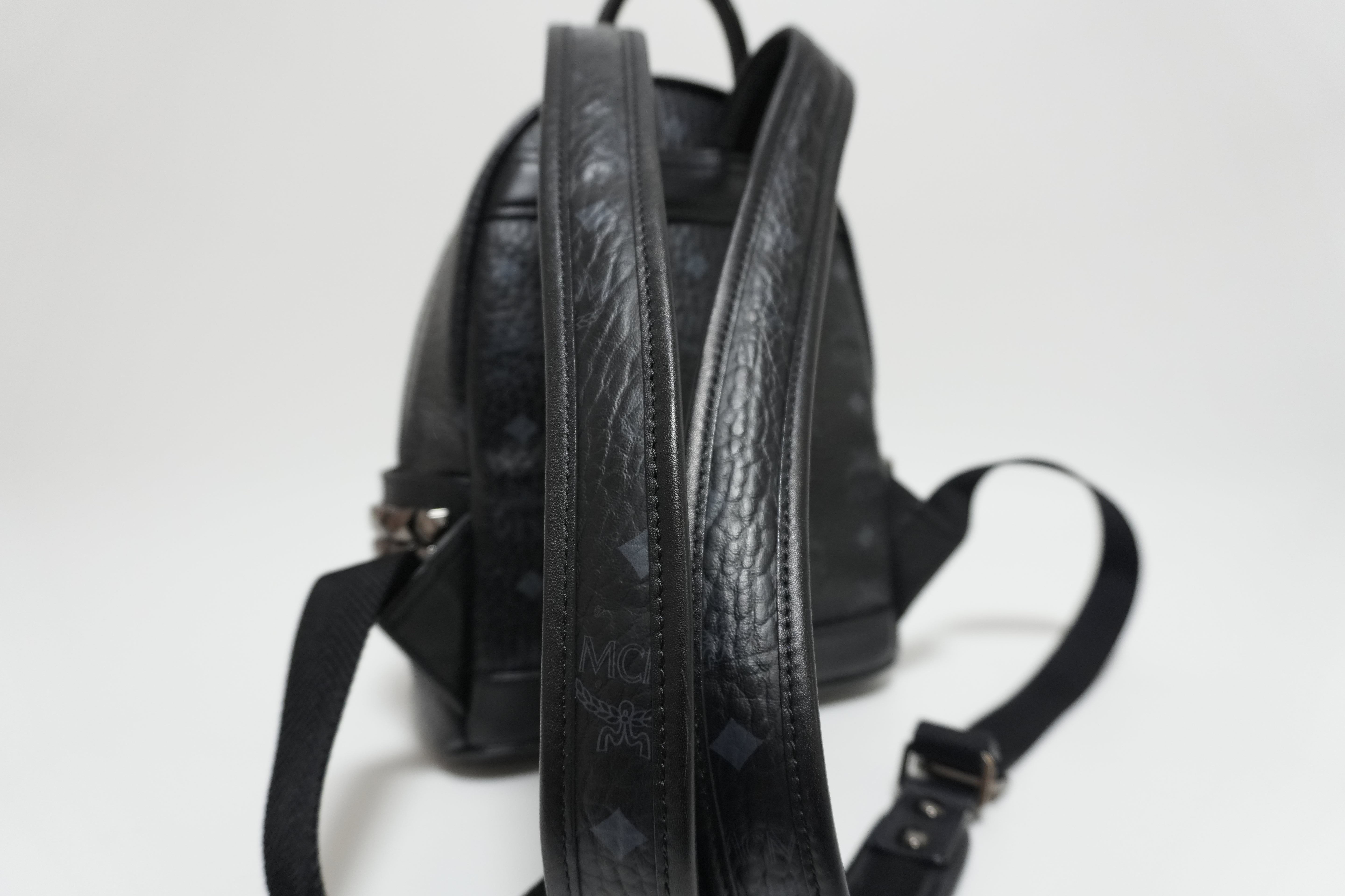 MCM Visetos Backpack Black Used