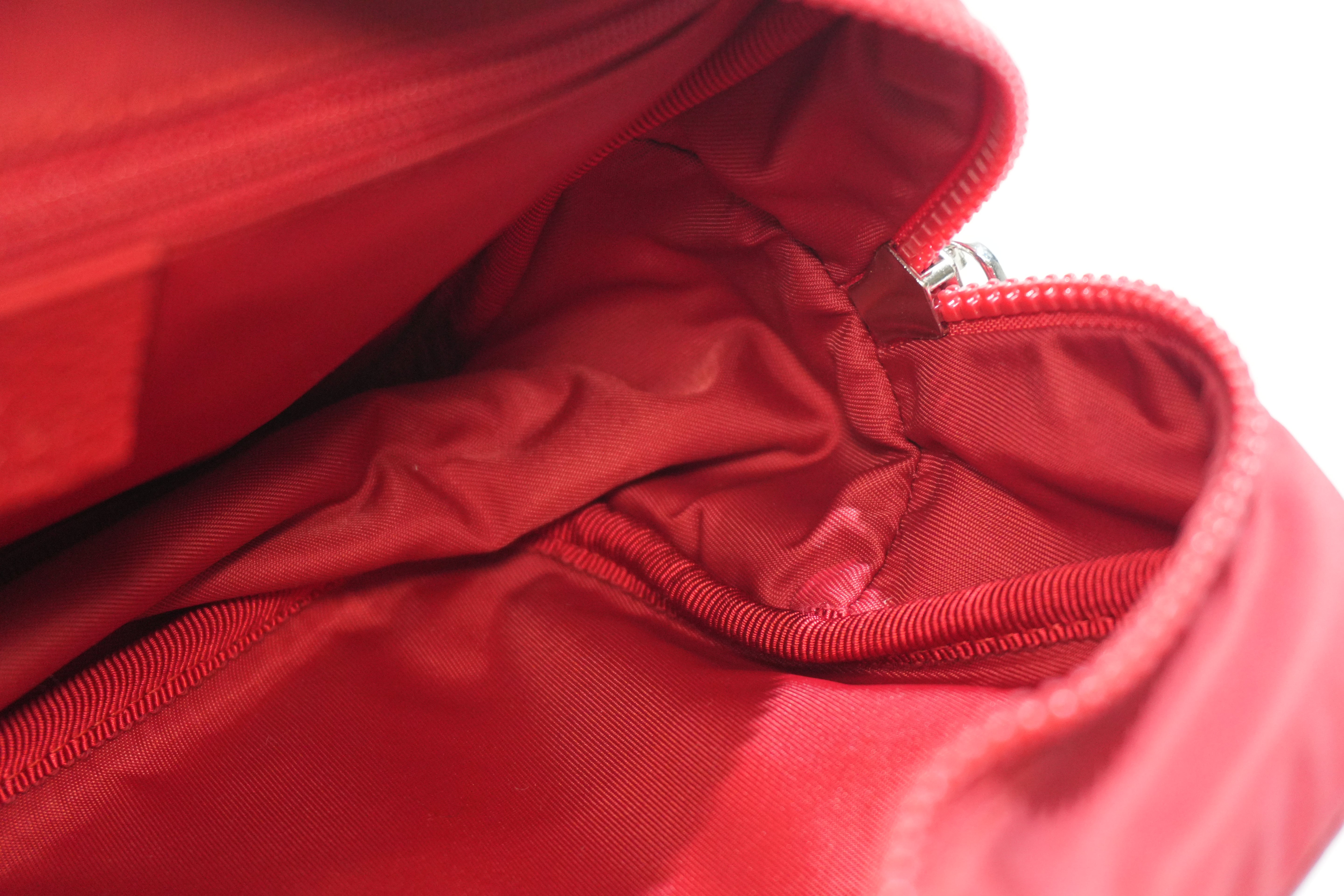 Pre-owned Gucci Guccisima Clutch Bag Red