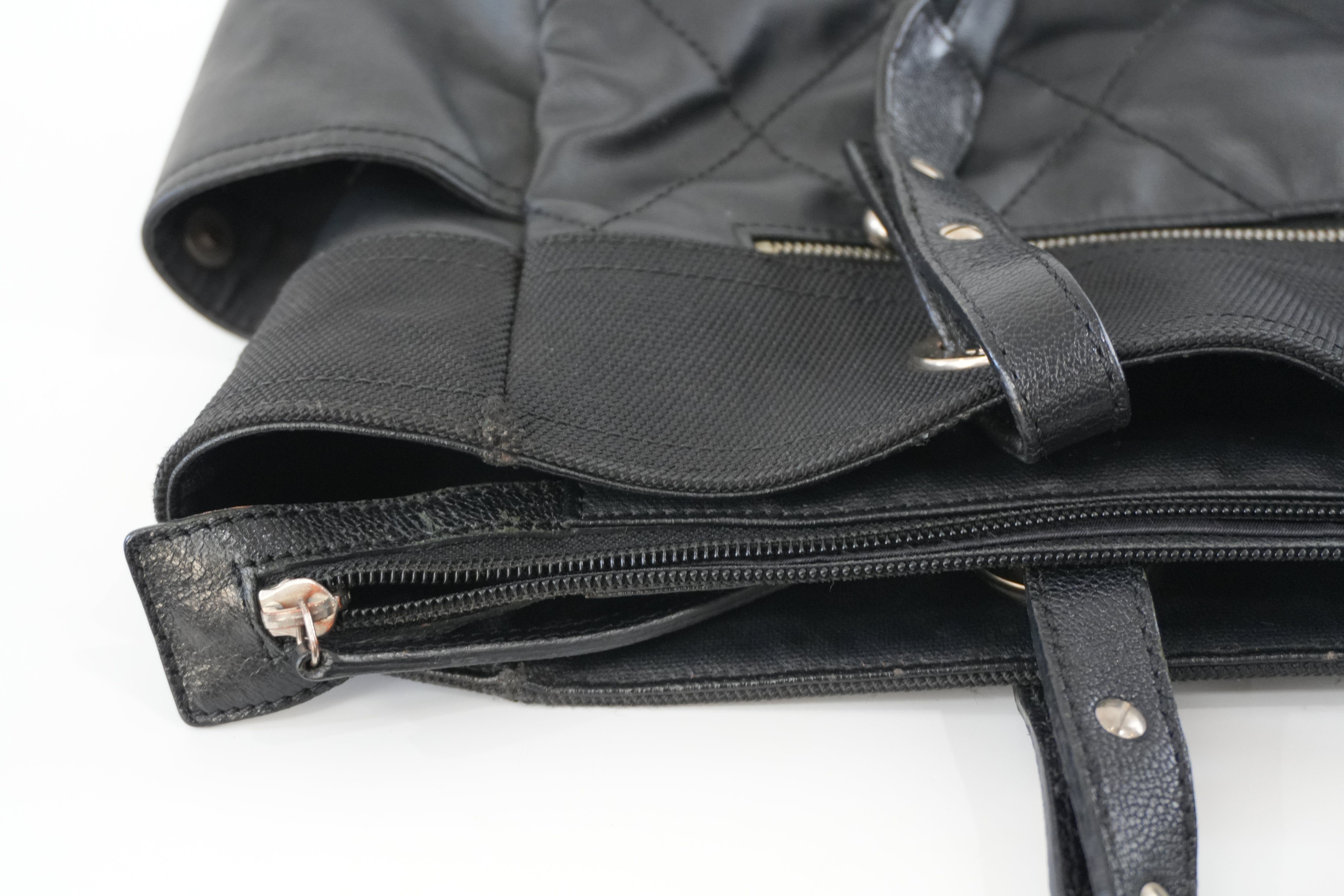 Chanel Paris Biatriz GM Tote Bag Black Used