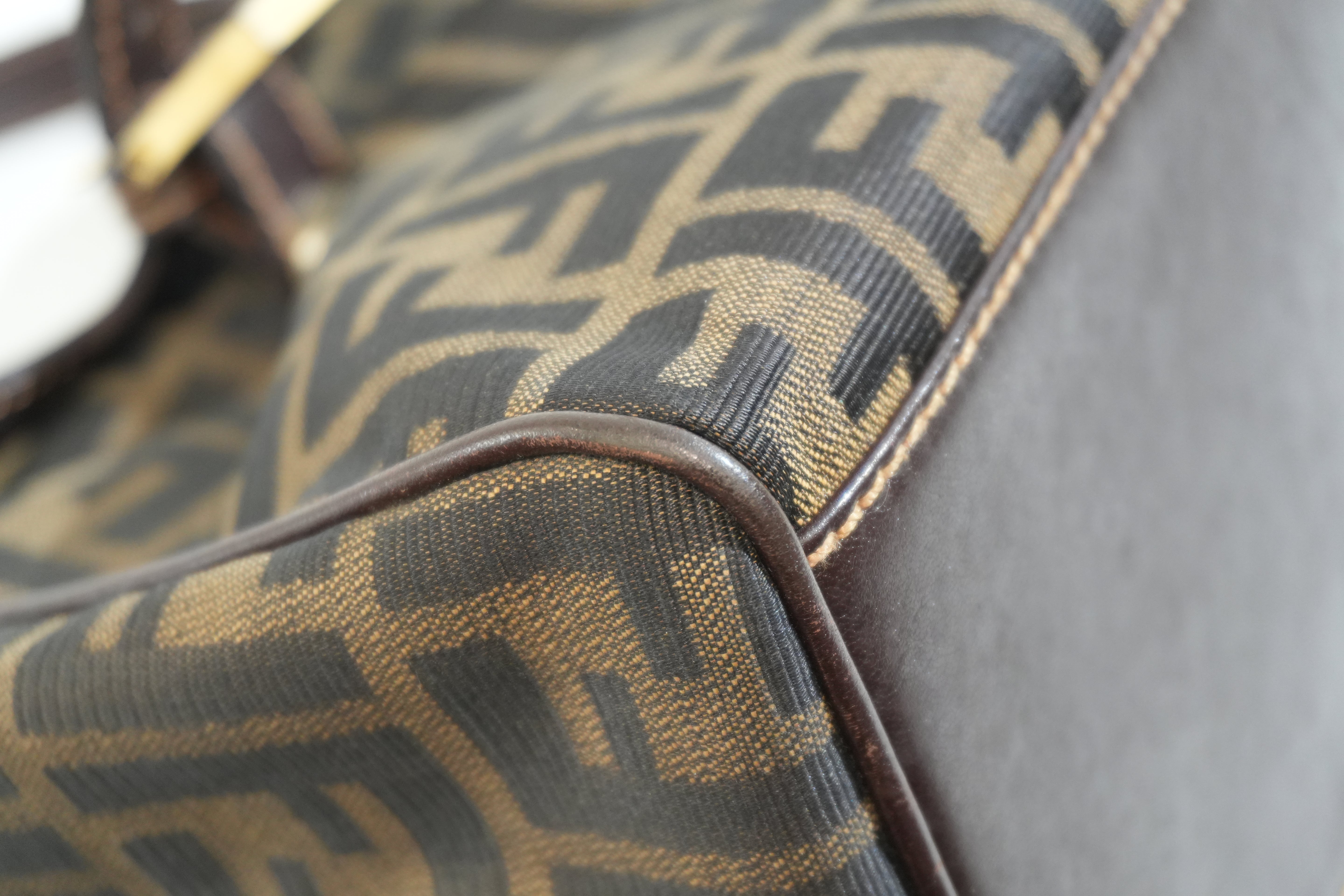 Pre-owned Fendi Zucca Handbag Brown