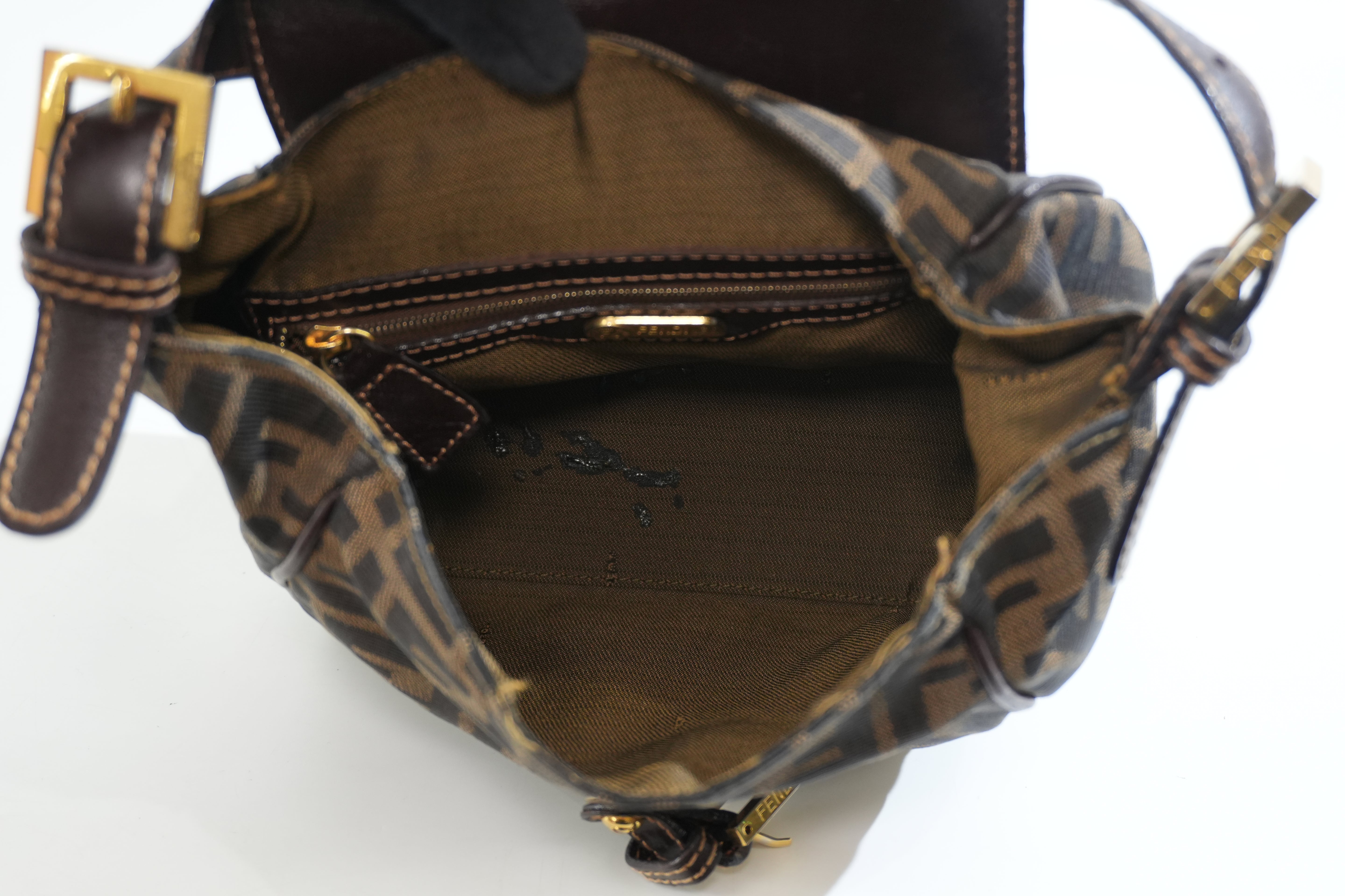 Pre-owned Fendi Zucca Handbag Brown