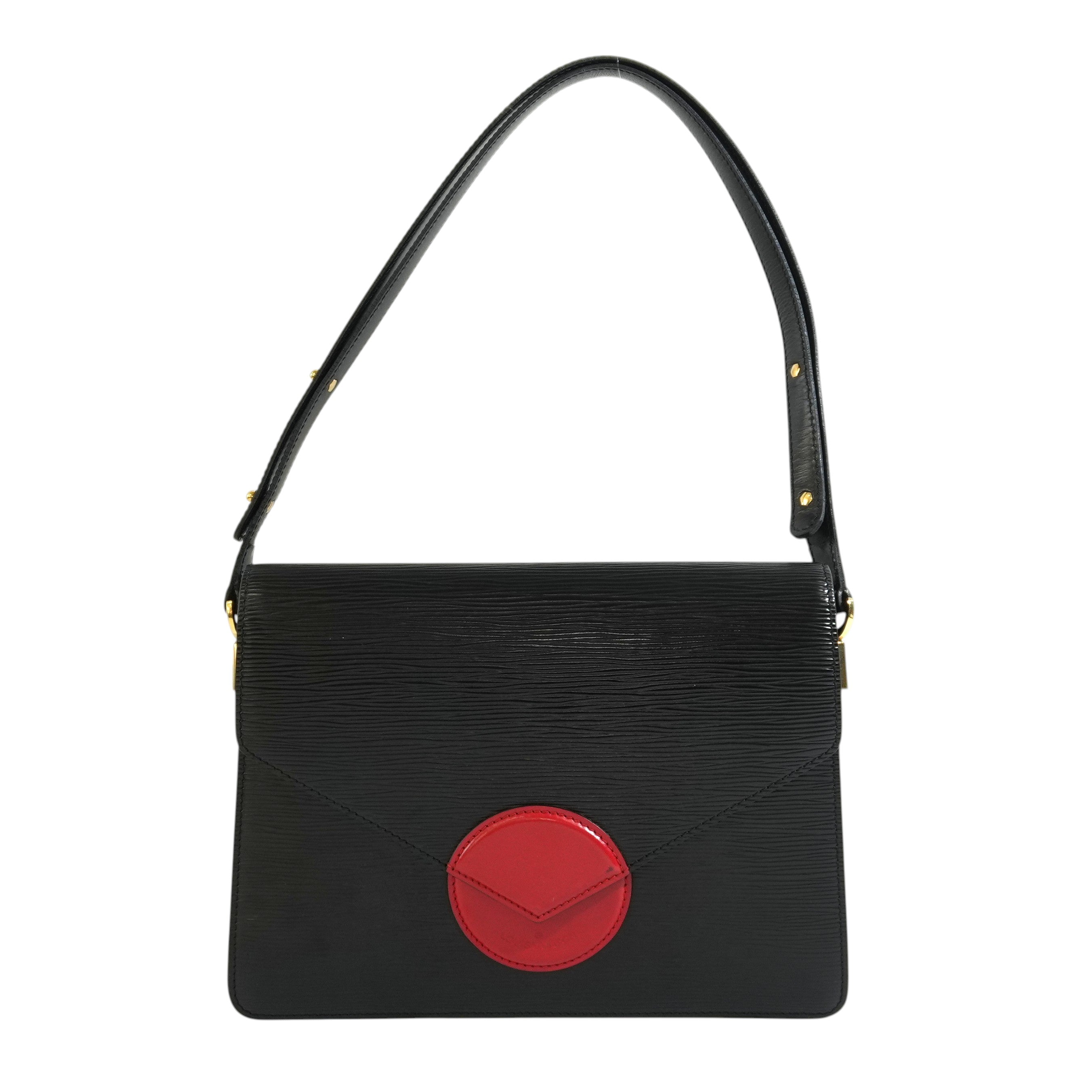 Pre-owned Louis Vuitton Epi Osh Envelope Crossbody Bag Black