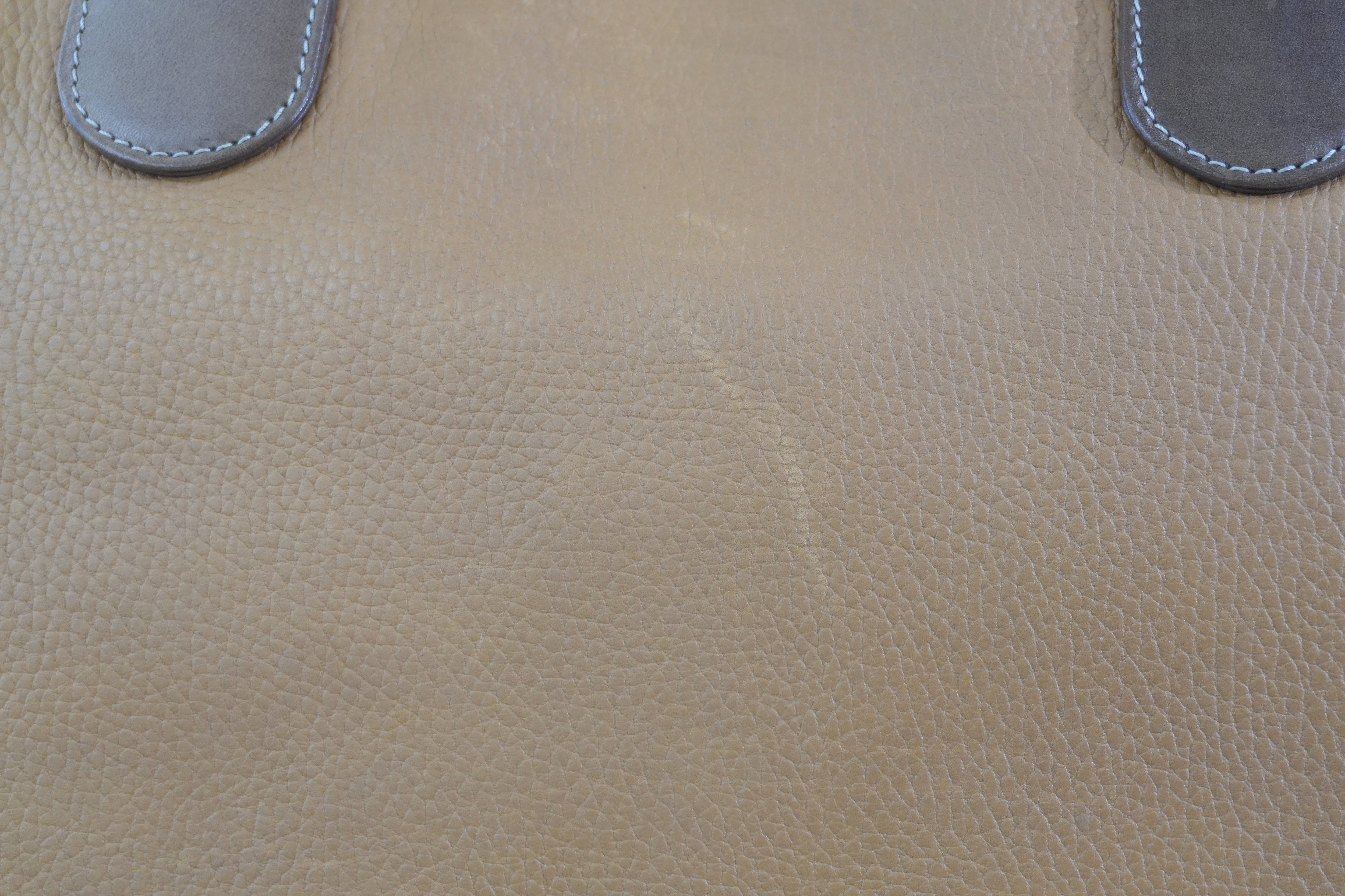 Pre-owned Loewe Amazona 50 Anagram Boston Travel Bag Beige