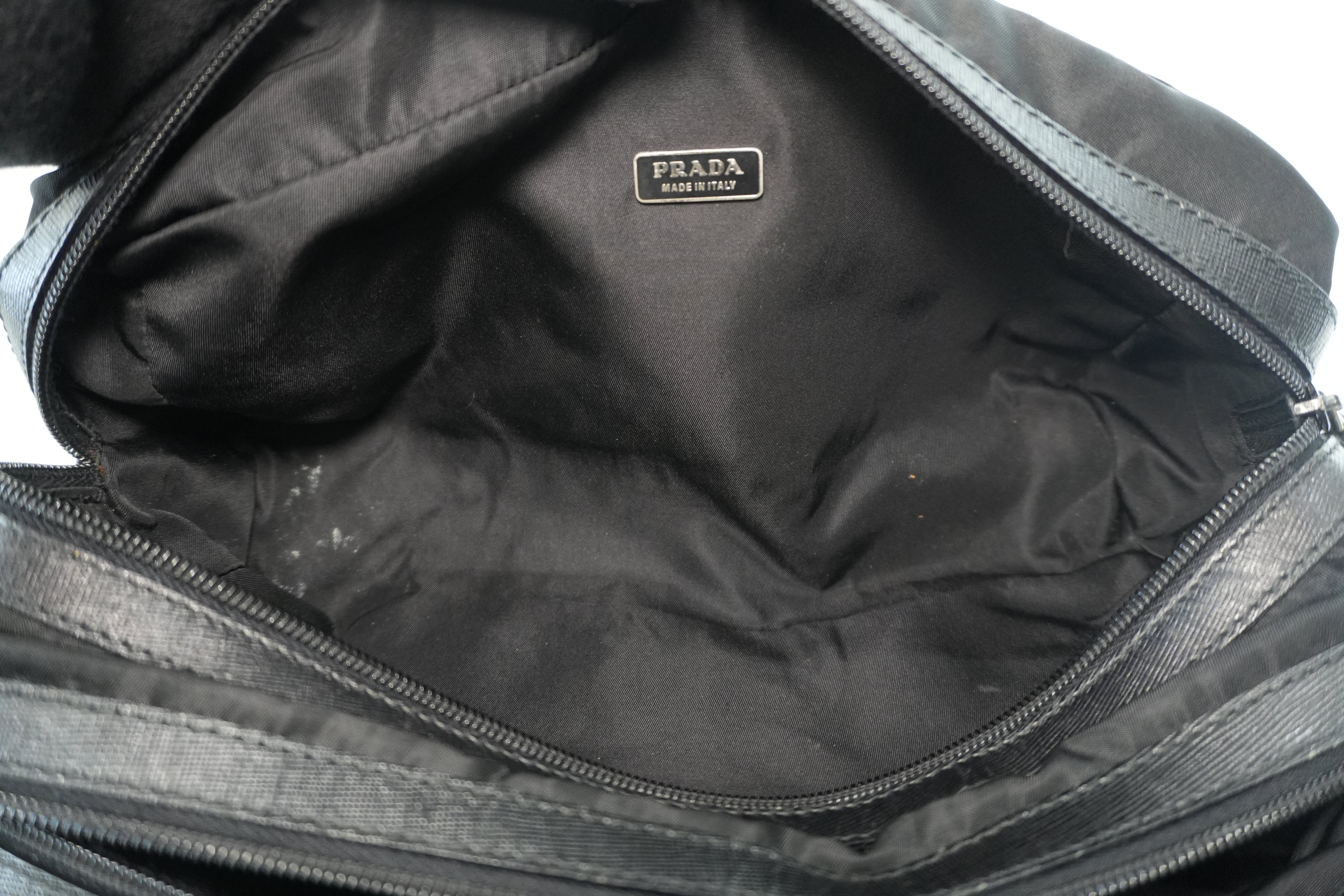 Pre-owned Prada Clutch Bag Nylon Black