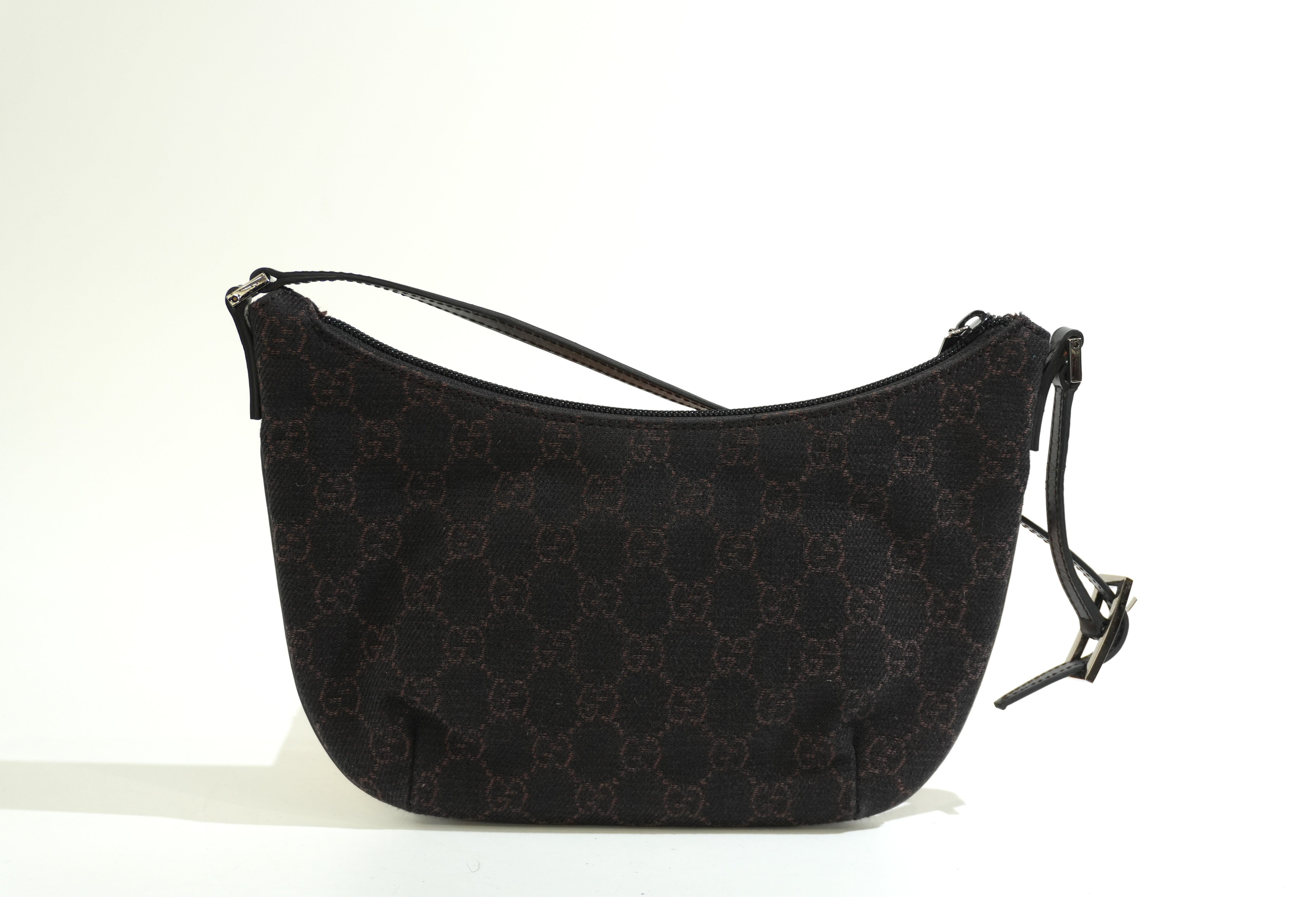 Pre-owned Gucci Guccisima Hobo Shoulder Bag Brown