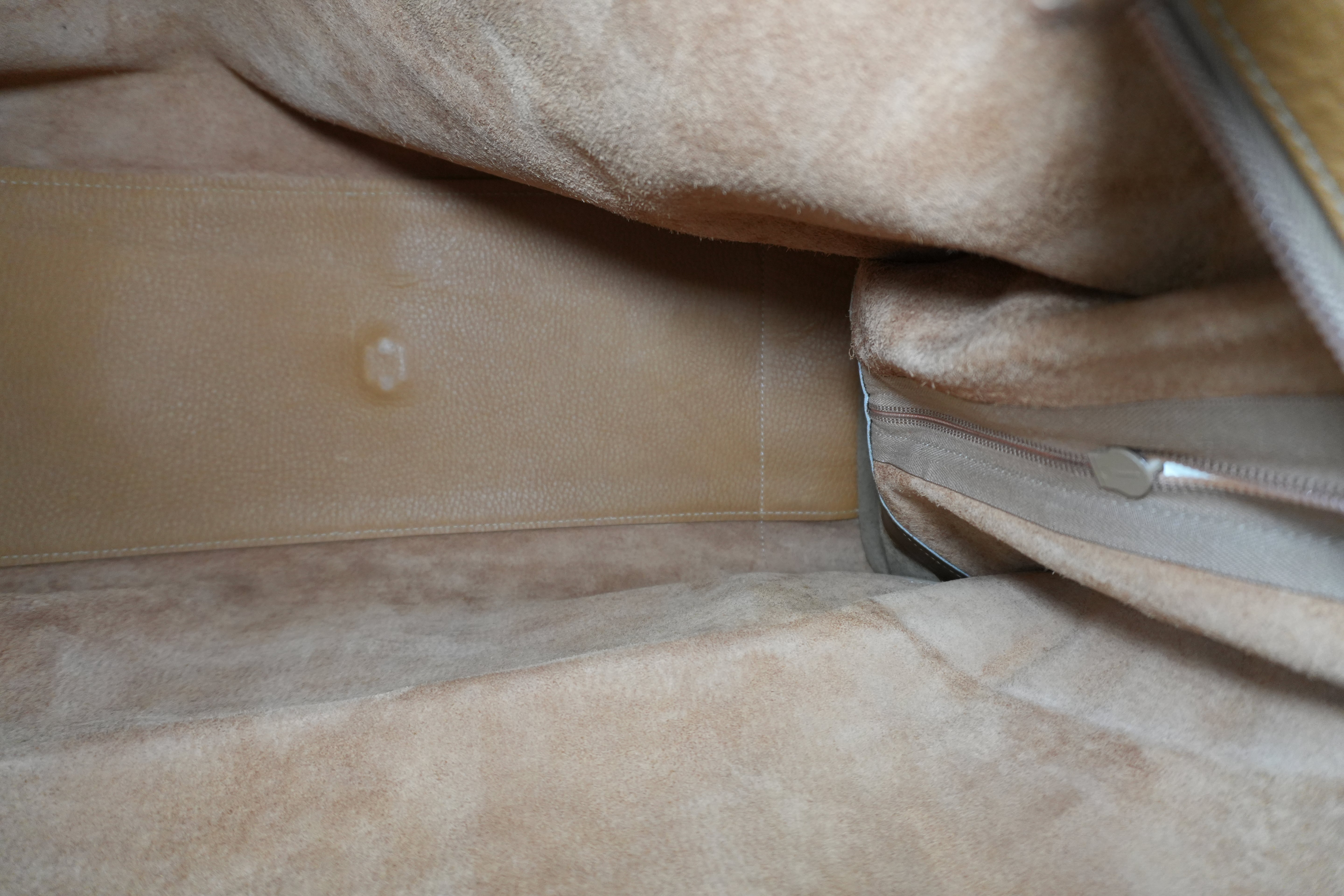 Pre-owned Loewe Amazona 50 Anagram Boston Travel Bag Beige