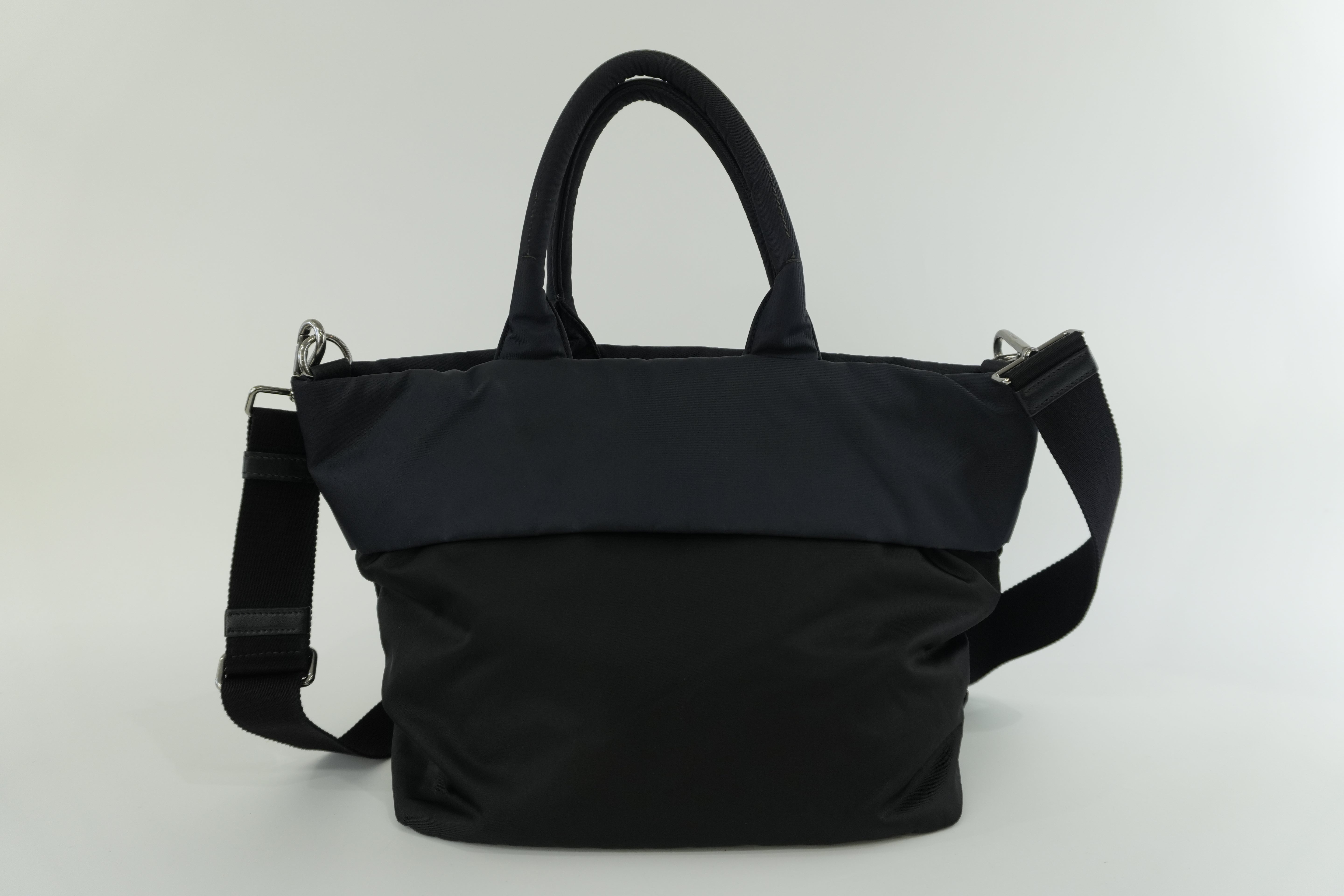 Prada Two Way Shoulder Bag Nylon Black and Blue Used