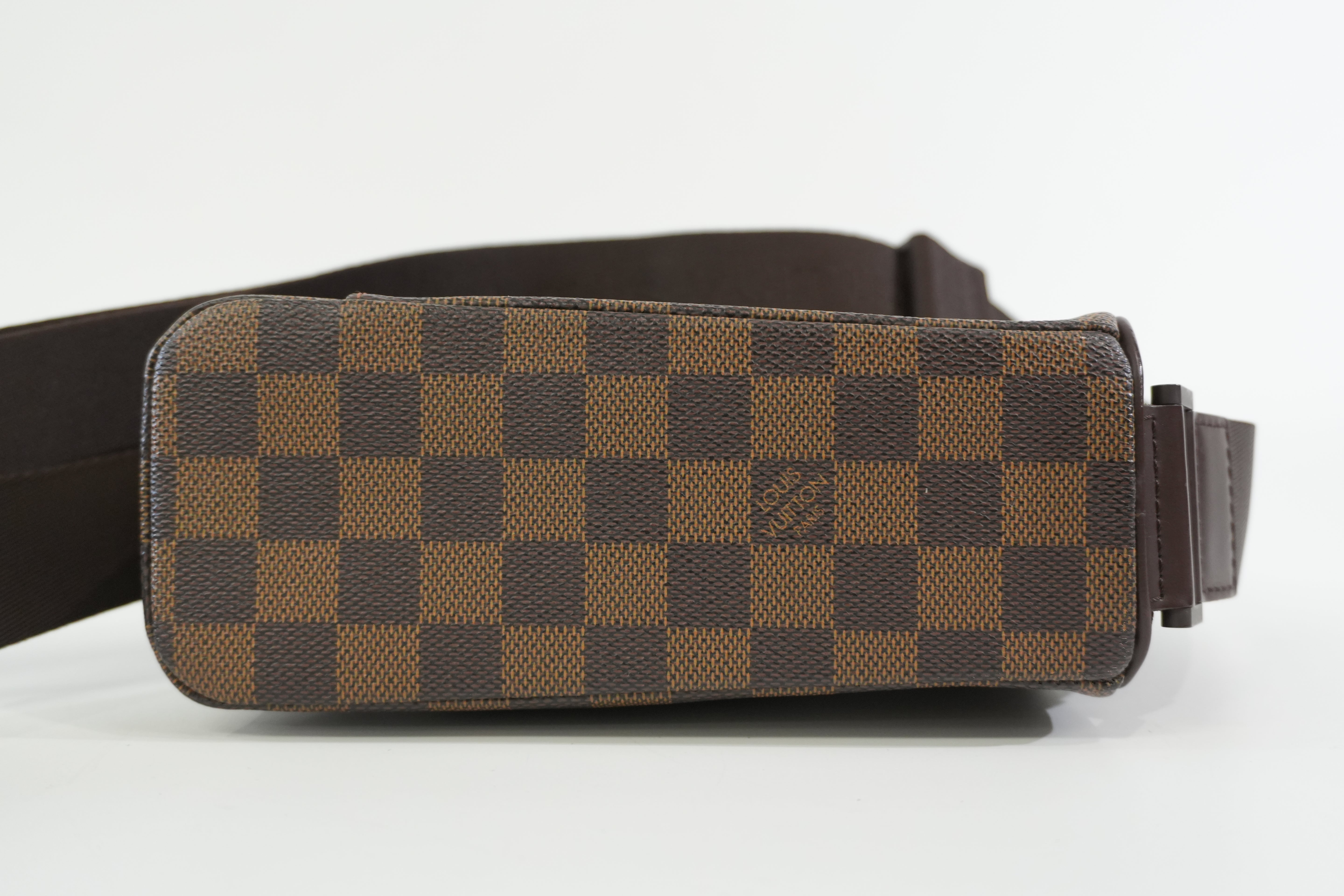 Pre-owned Louis Vuitton Damier Ebene Olav PM Crossbody Bag