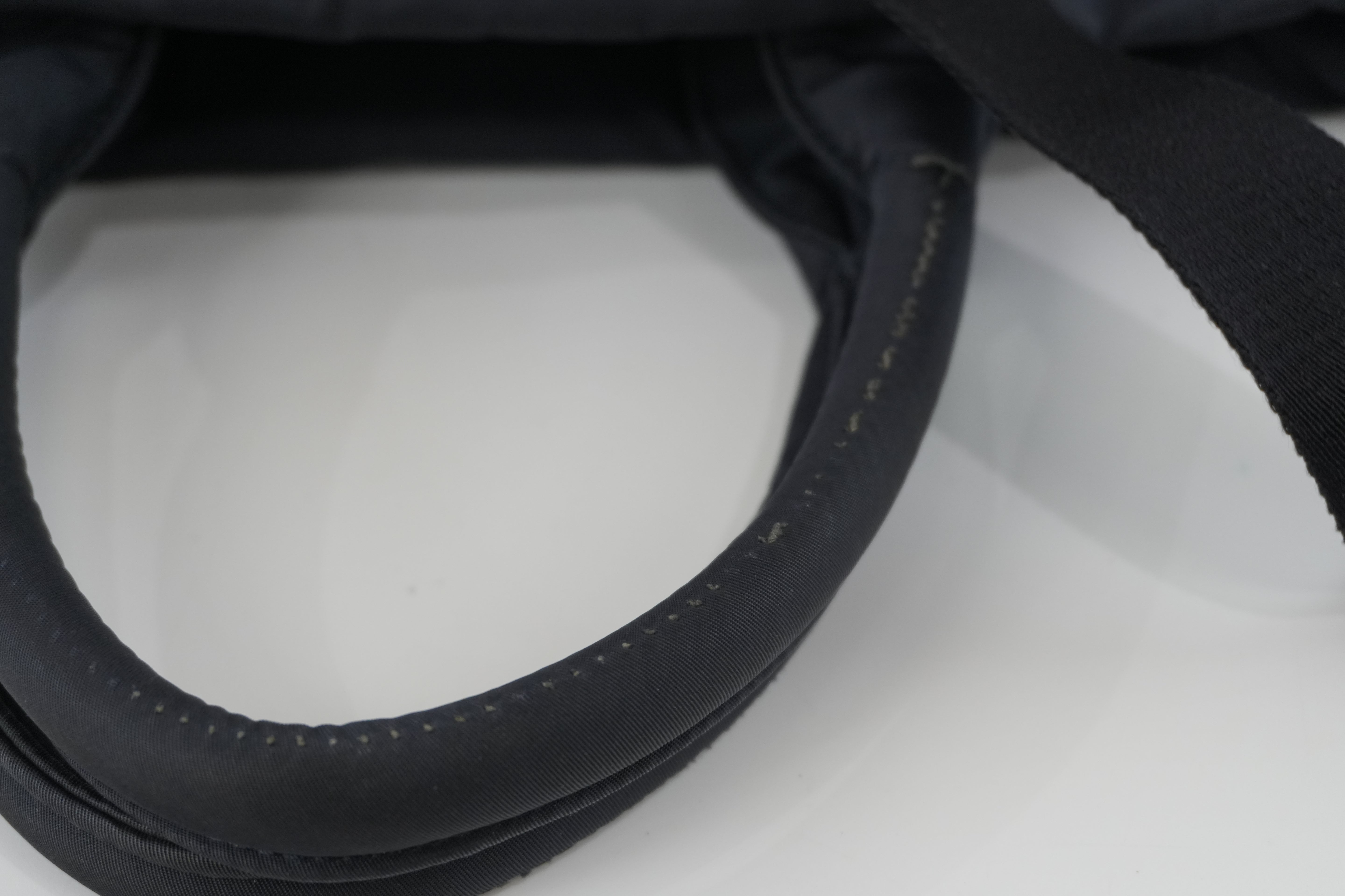 Prada Two Way Shoulder Bag Nylon Black and Blue Used