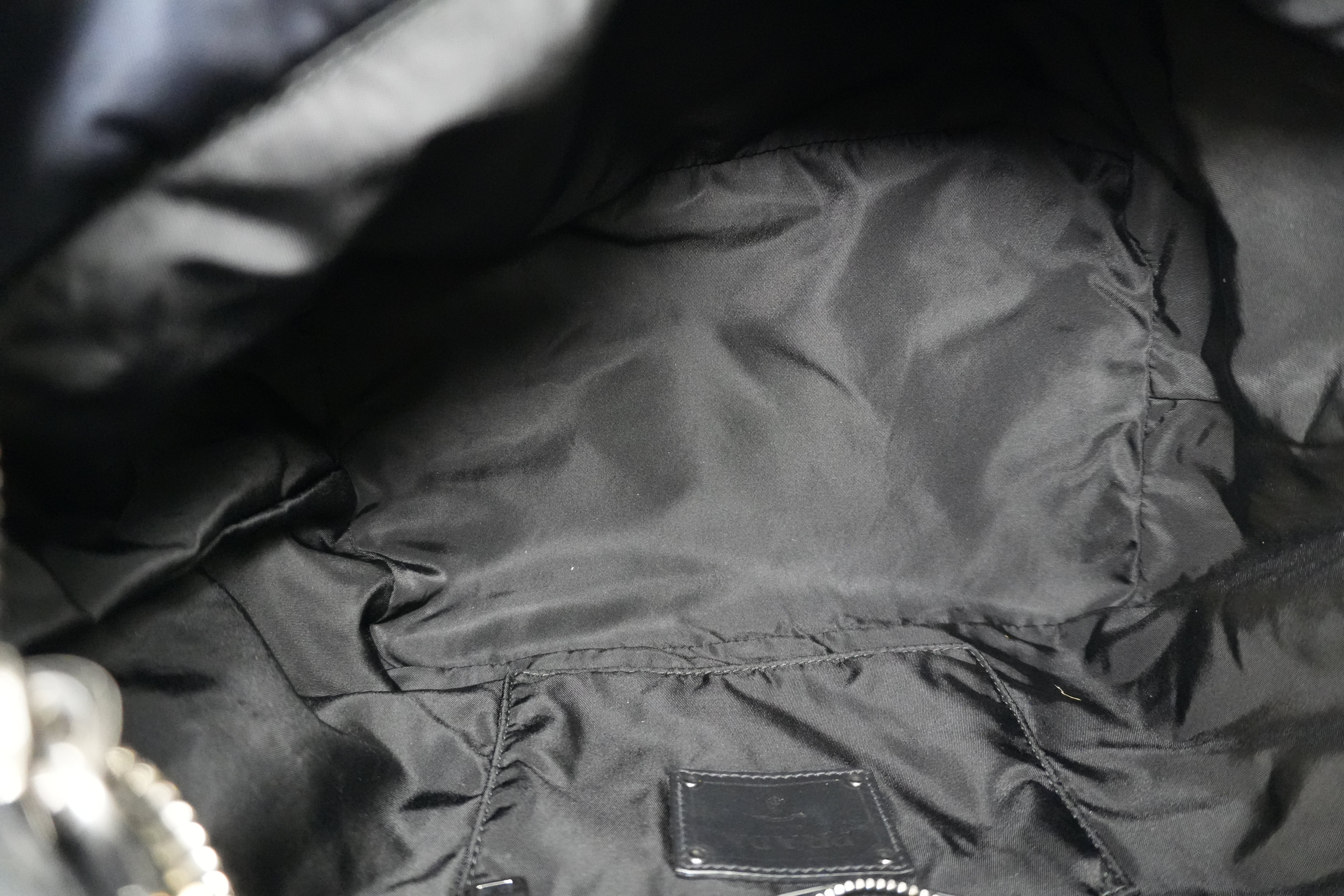 Prada Two Way Shoulder Bag Nylon Black and Blue Used