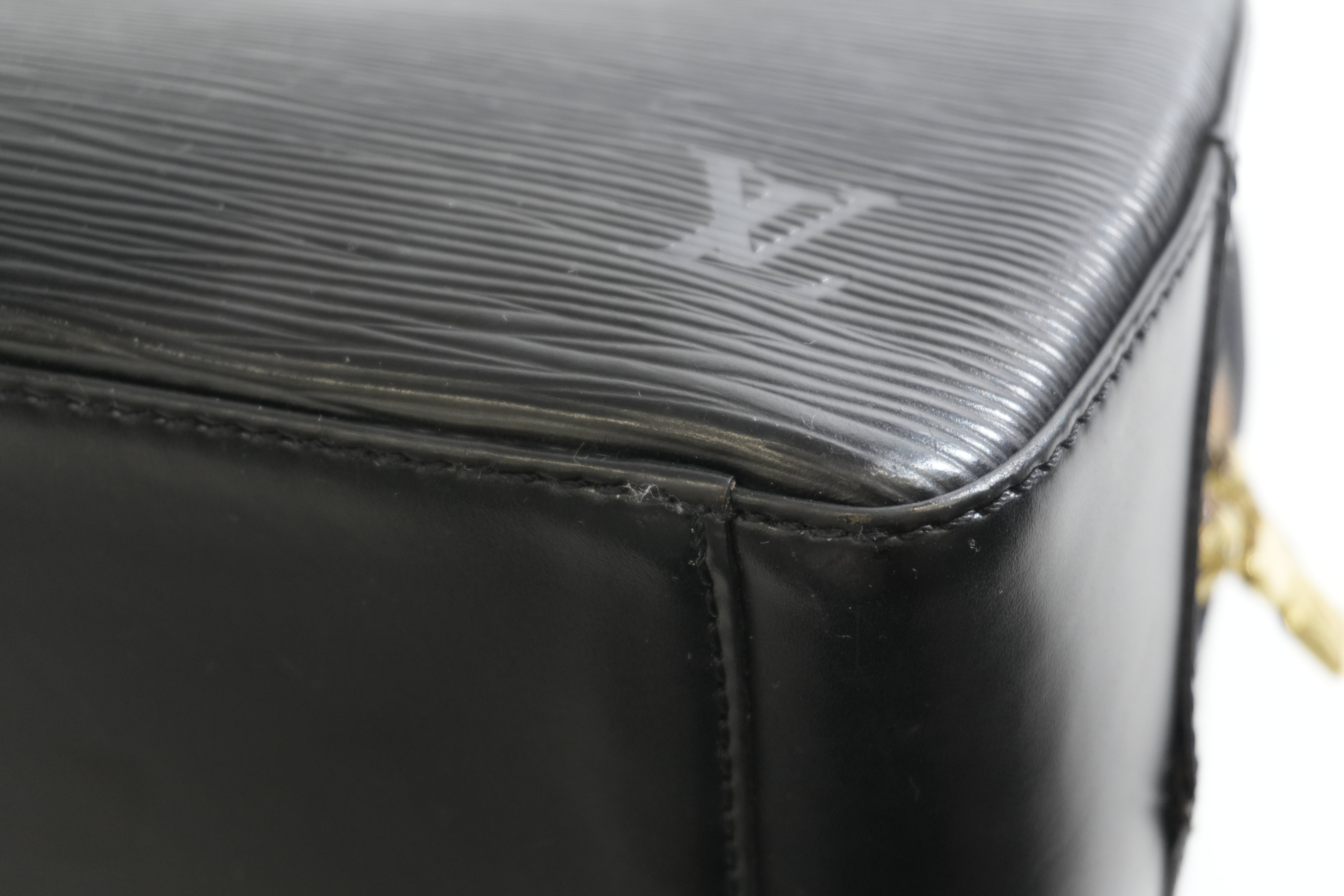 Pre-owned Louis Vuitton Epi Sablon Handbag Black