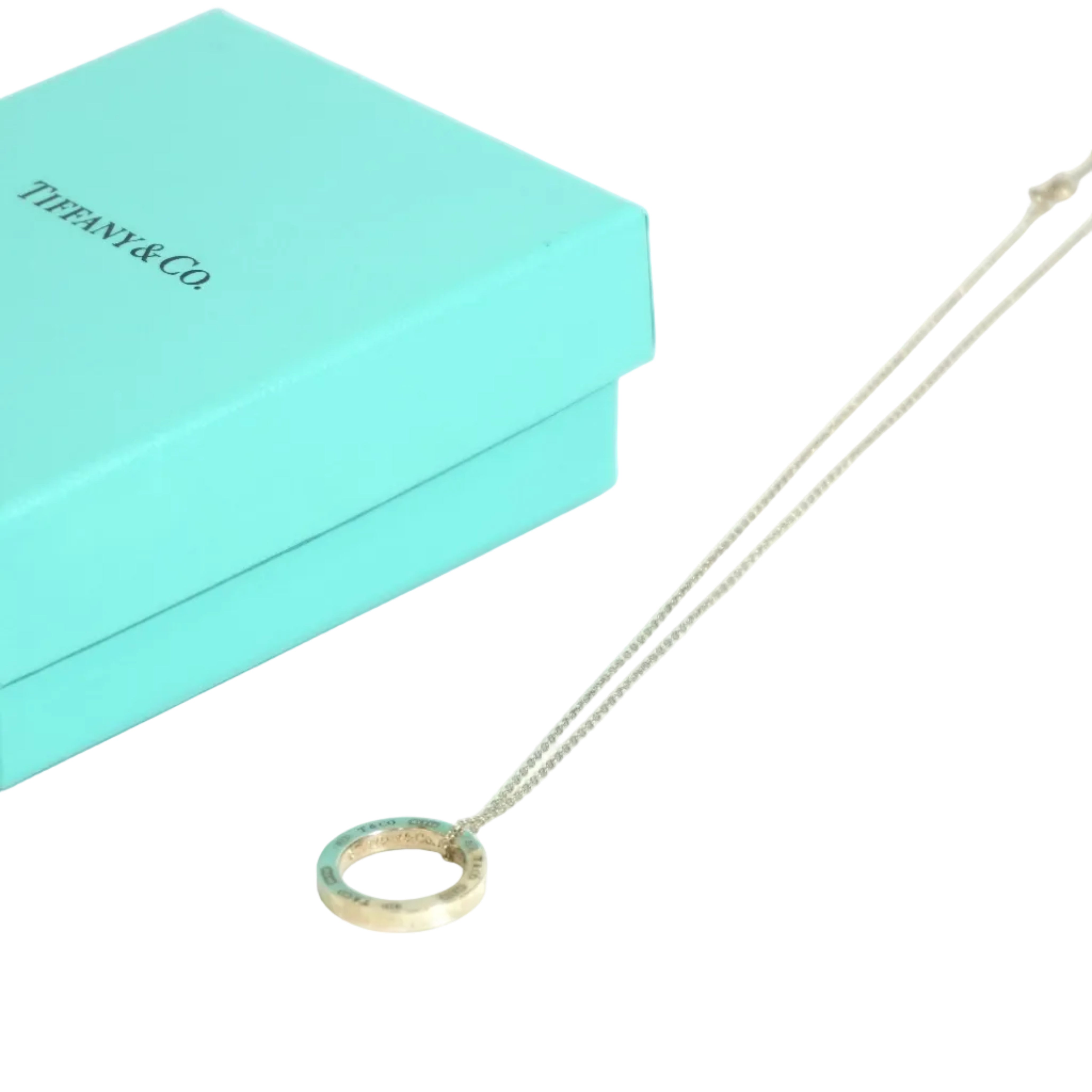 Pre-owned Tiffany & Co. Silver Ring Necklace