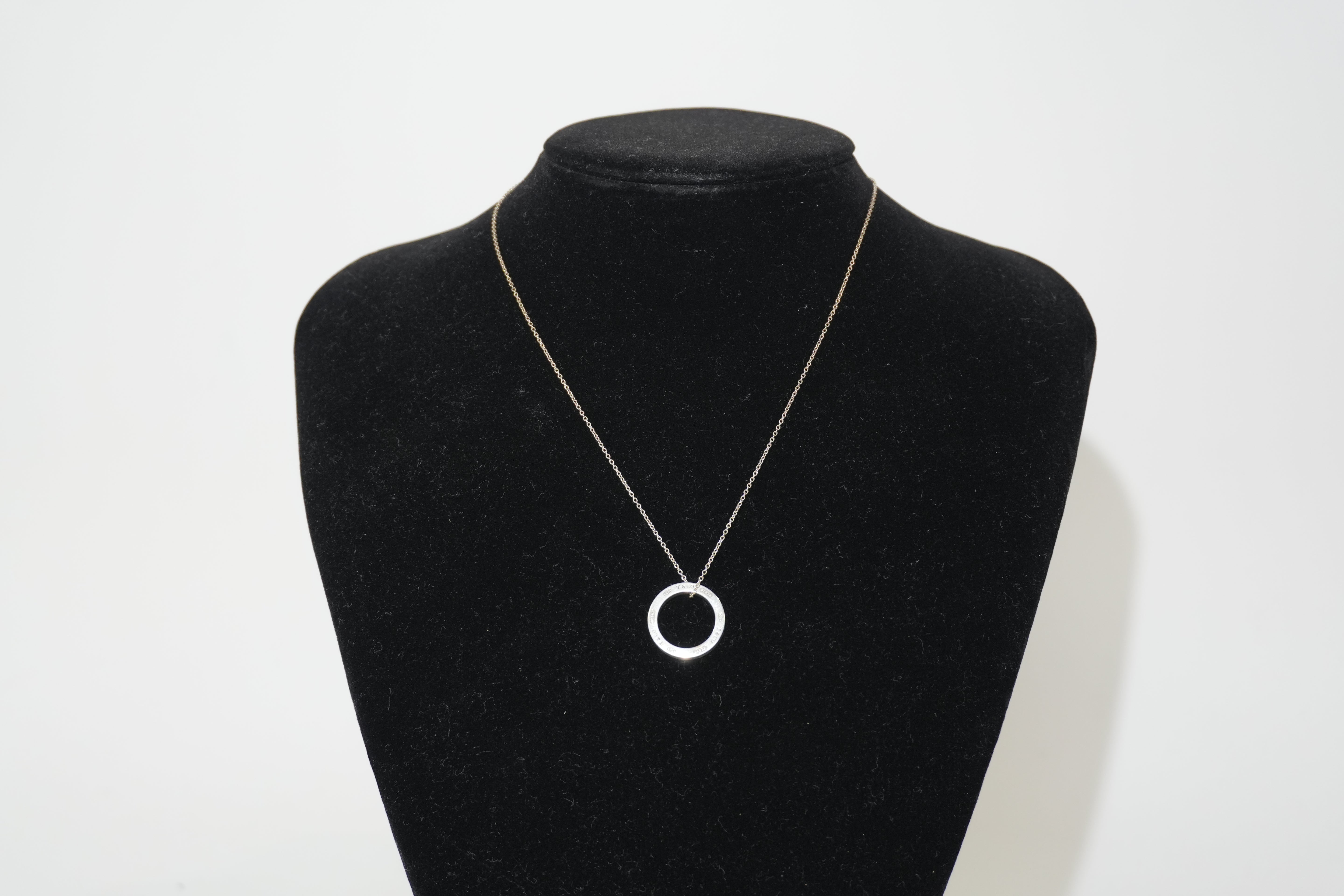 Pre-owned Tiffany & Co. Silver Ring Necklace