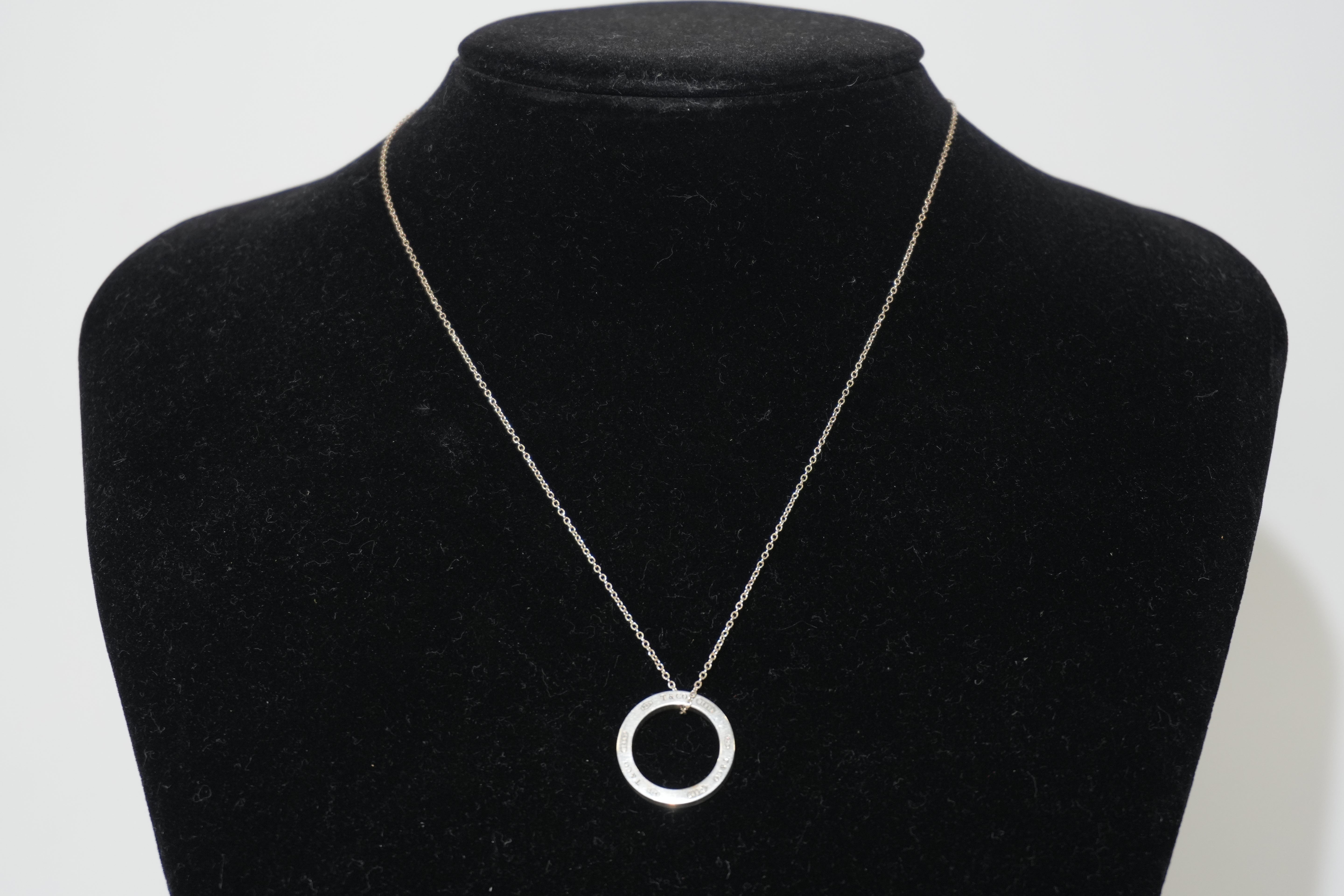 Pre-owned Tiffany & Co. Silver Ring Necklace