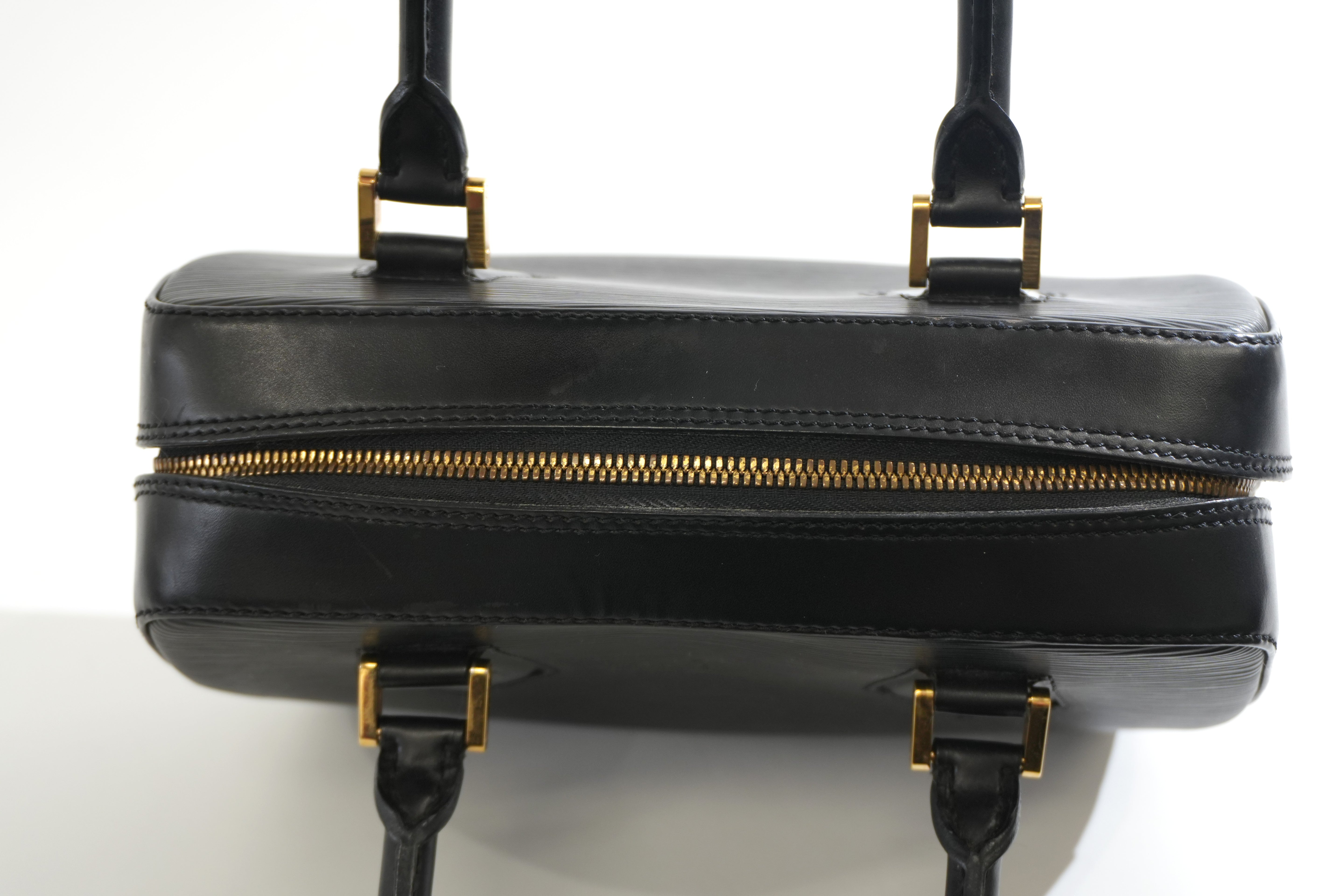 Pre-owned Louis Vuitton Epi Sablon Handbag Black